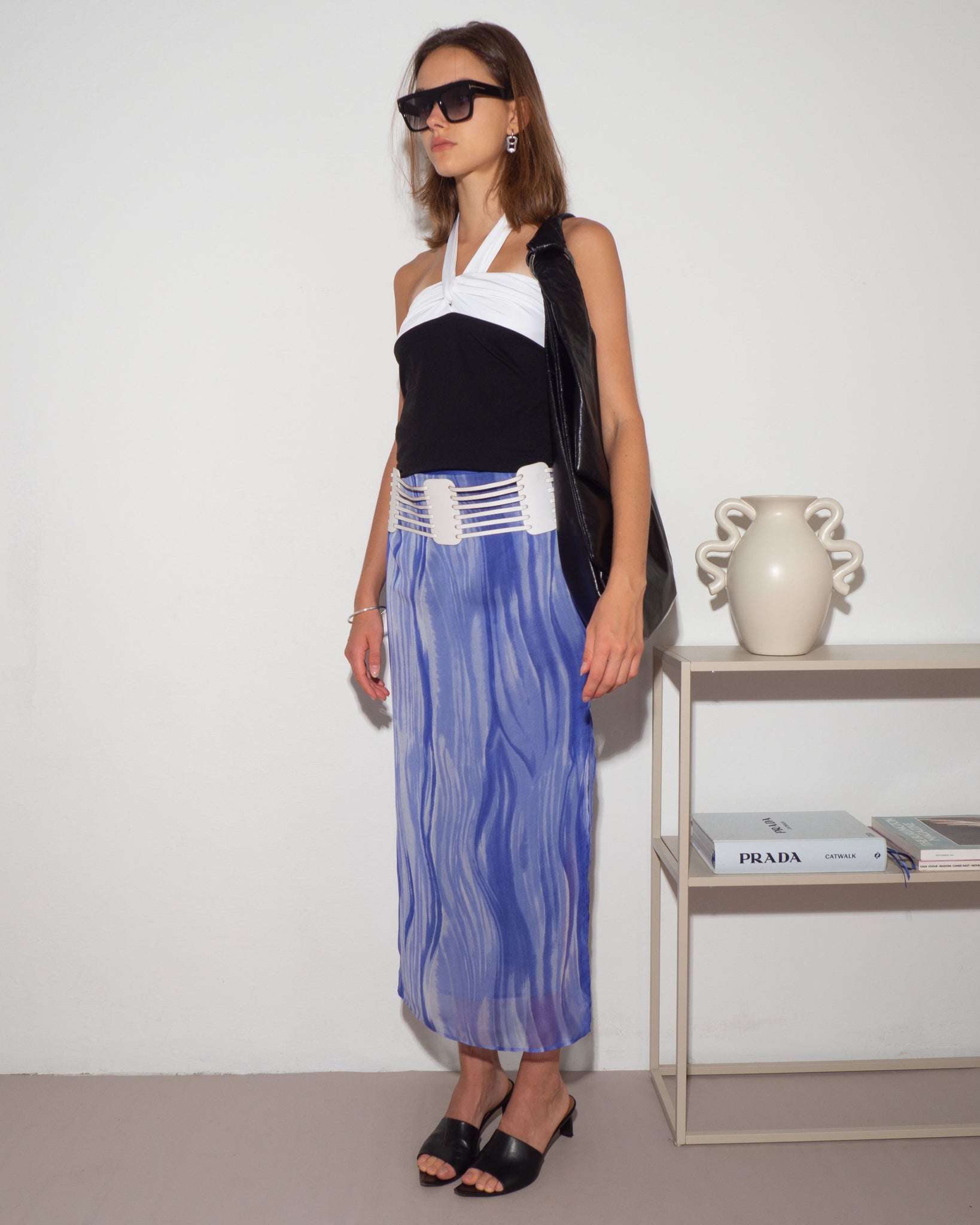 Blue Maxi Skirt