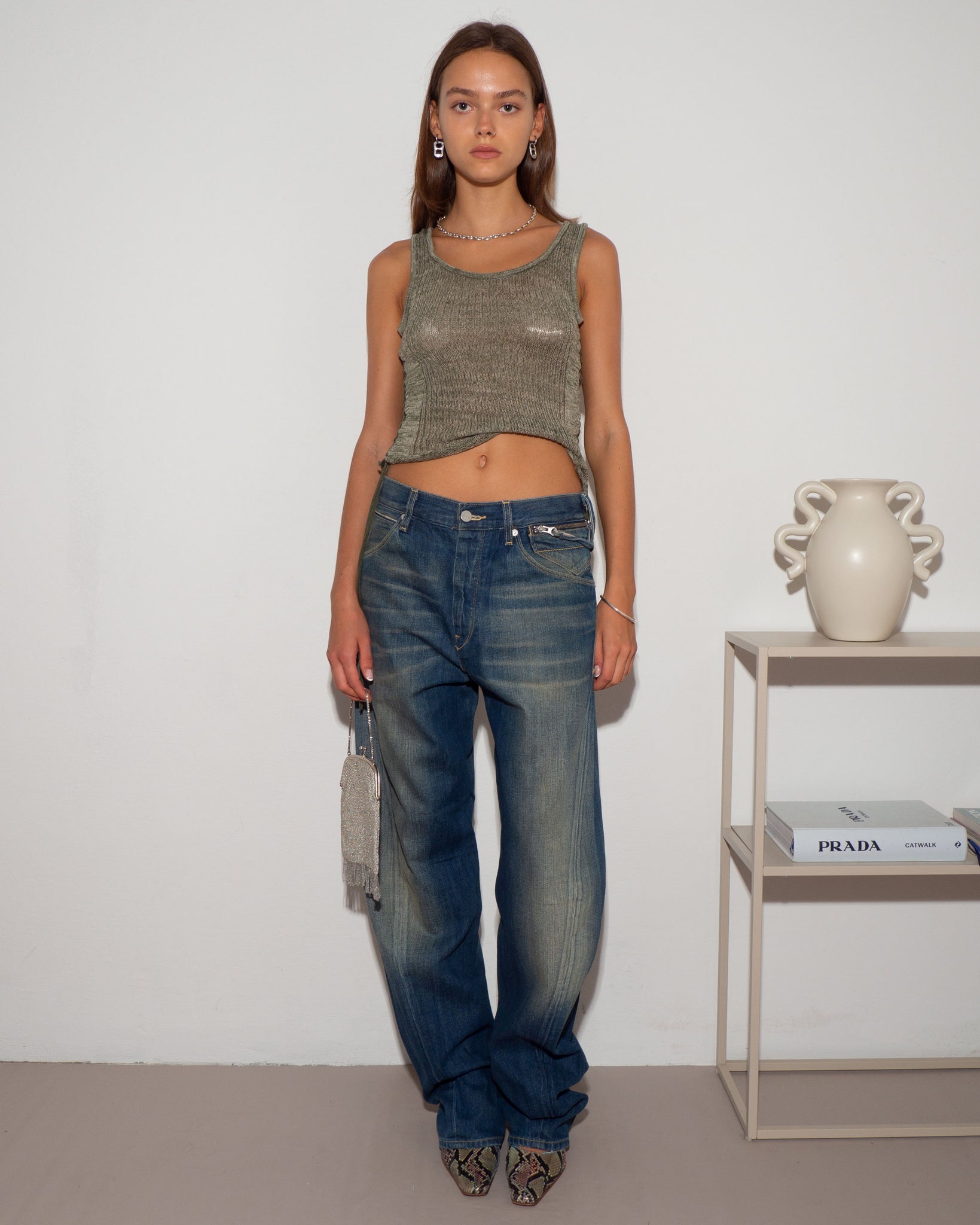Gathered Knit Top