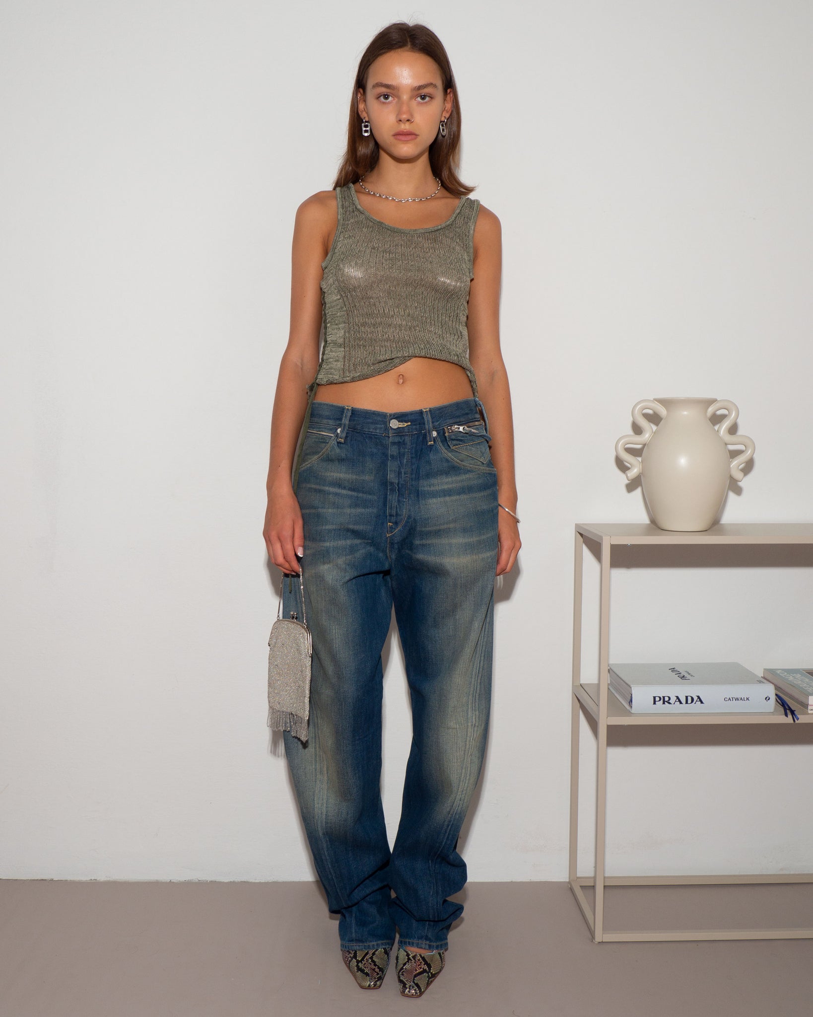 Gathered Knit Top