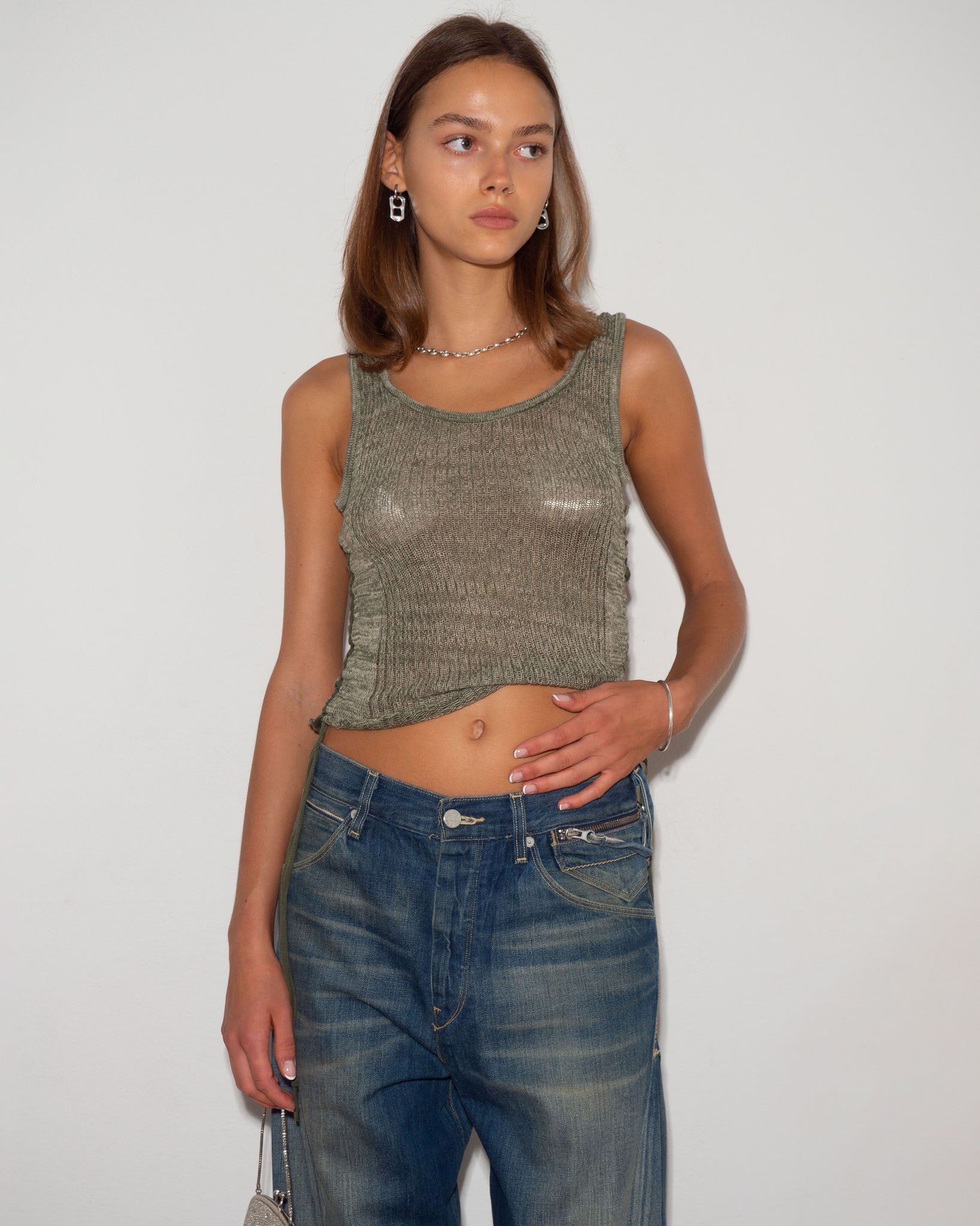 Gathered Knit Top