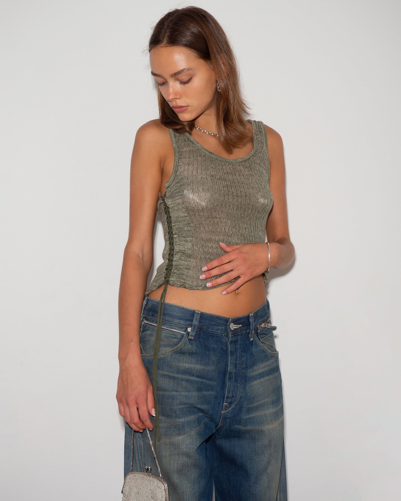 Gathered Knit Top