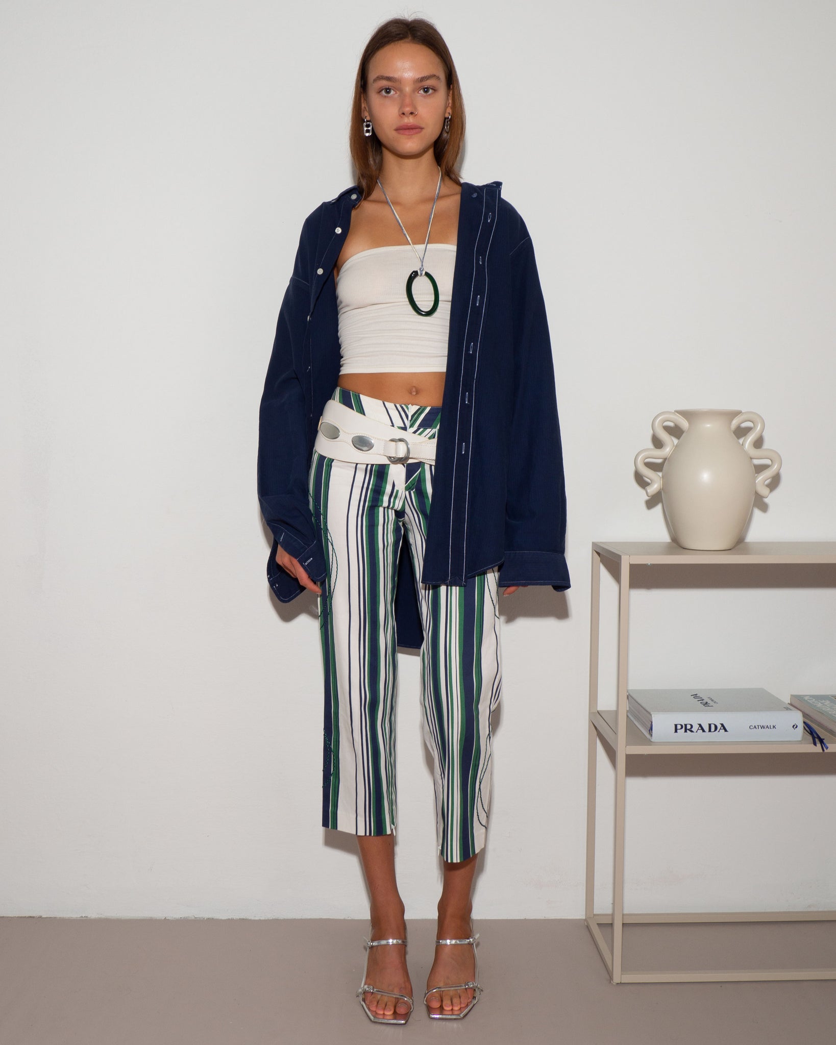 Striped Capri Pants