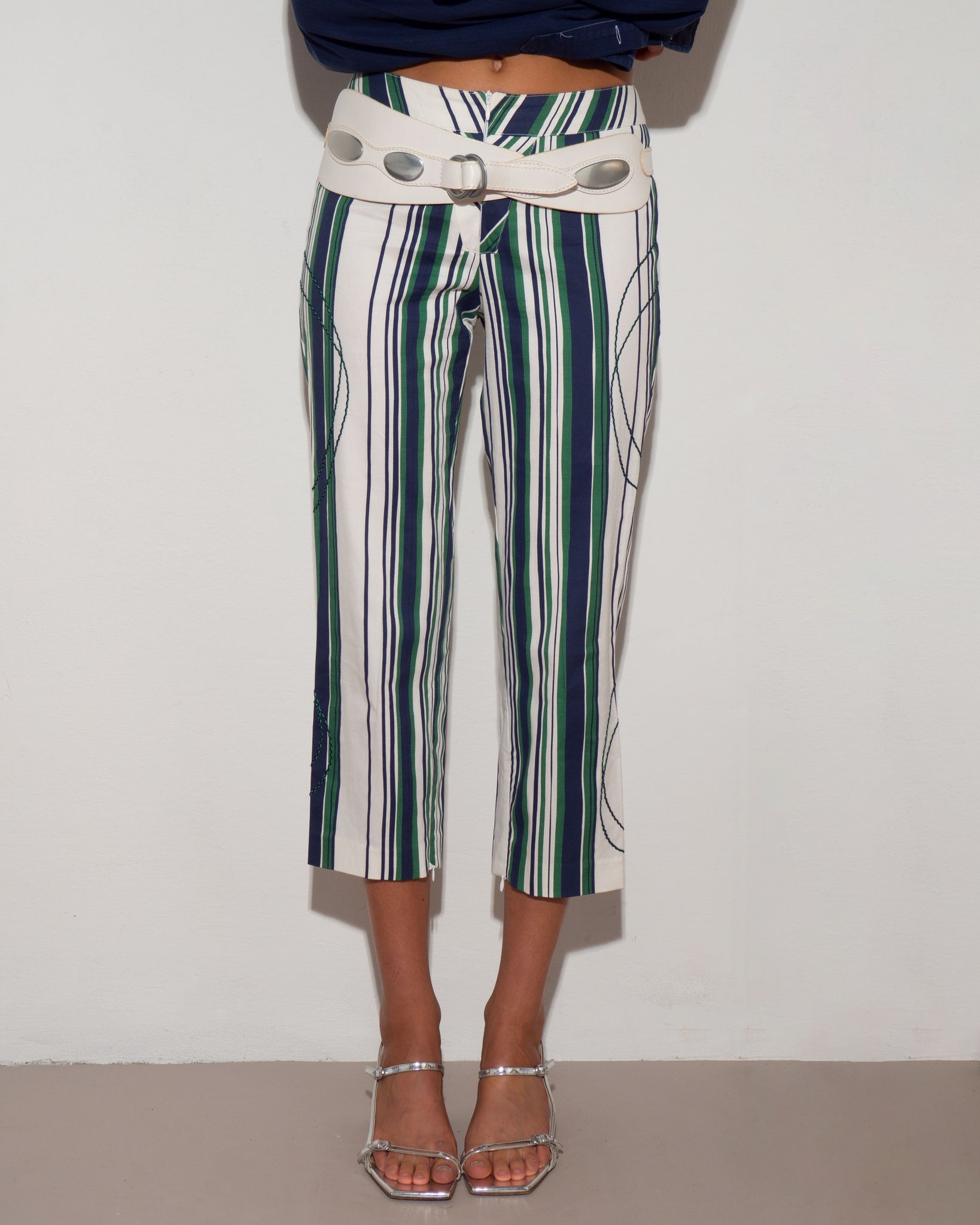 Striped Capri Pants
