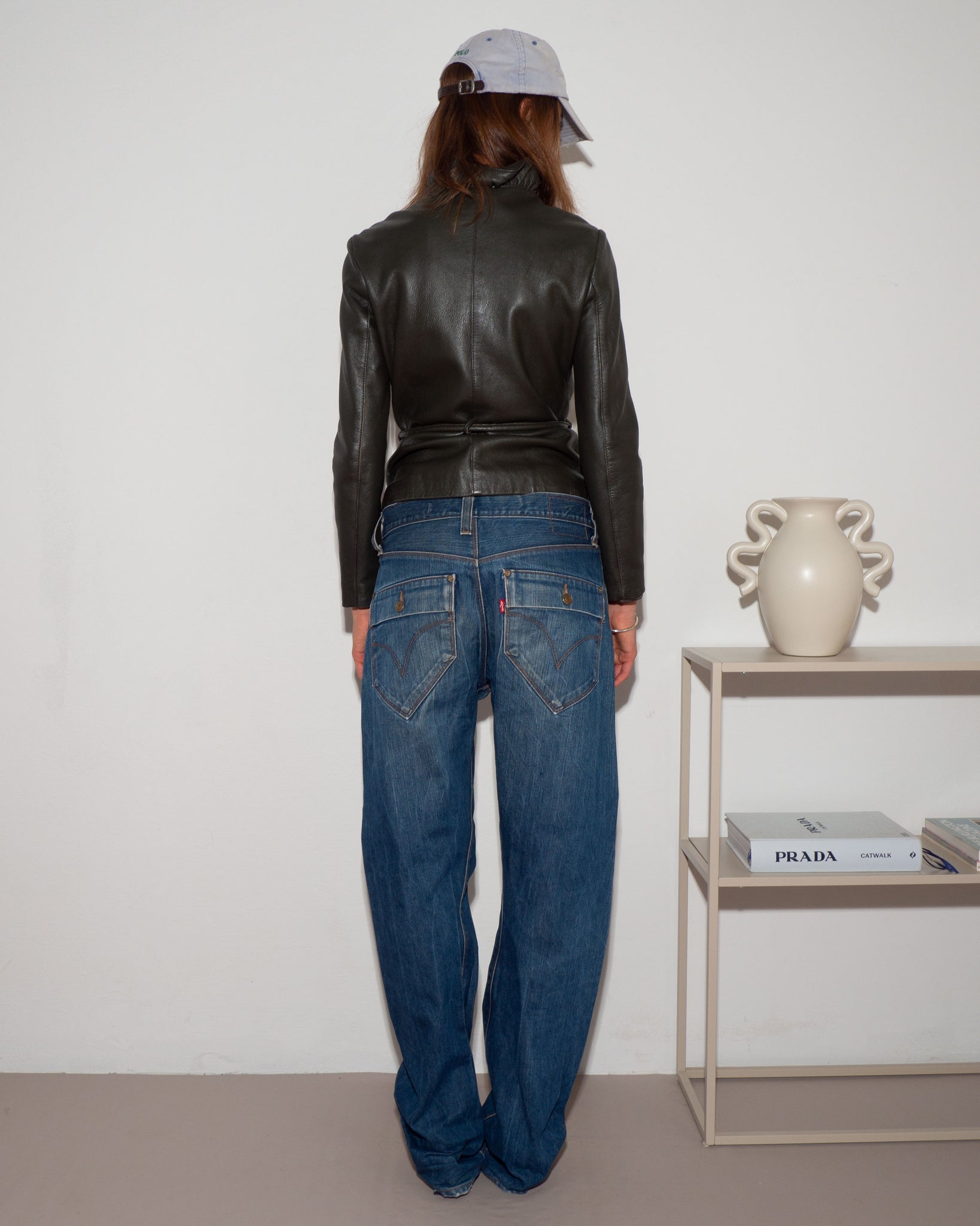 Belted Leather Jacket