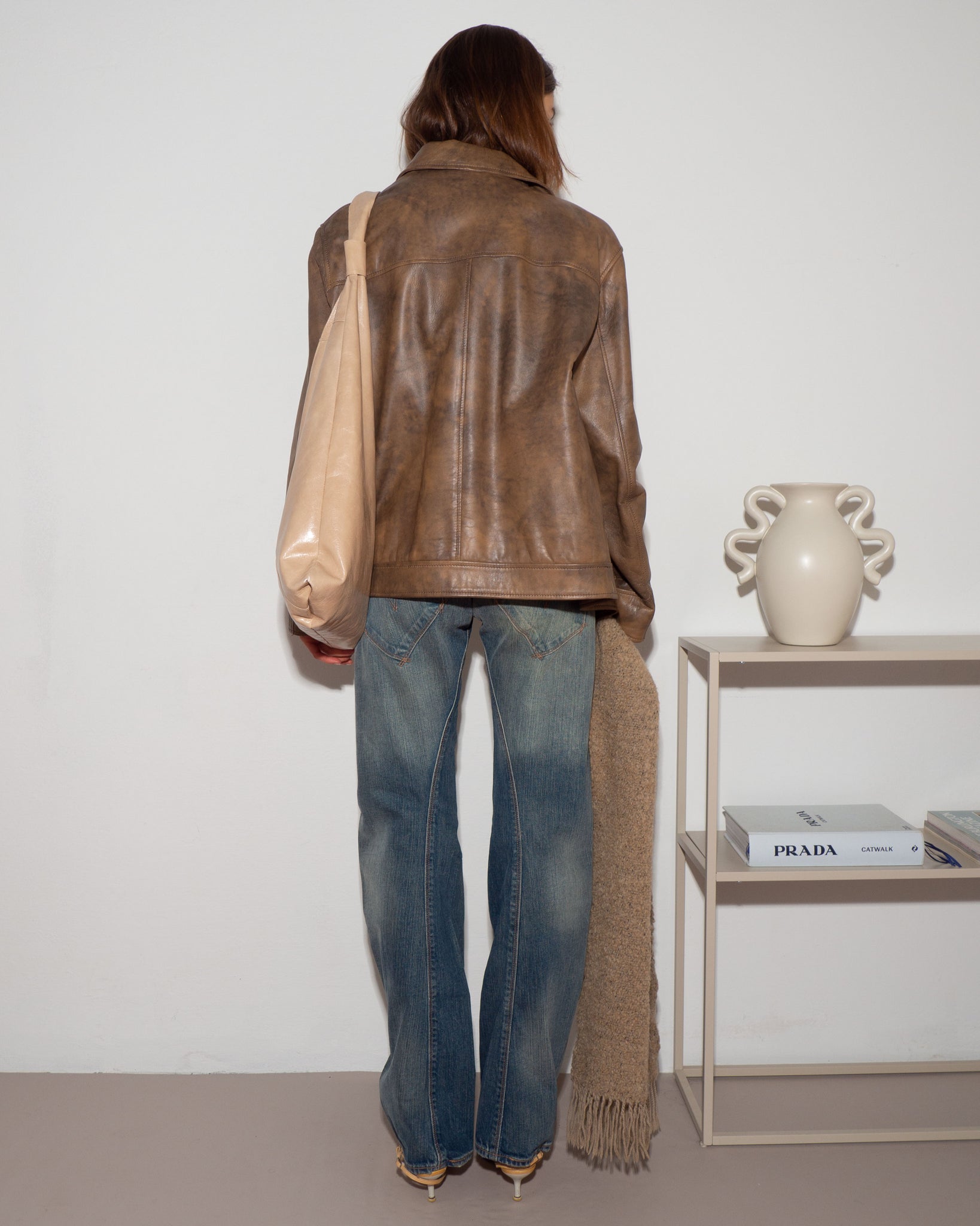 Aged Leather Jacket