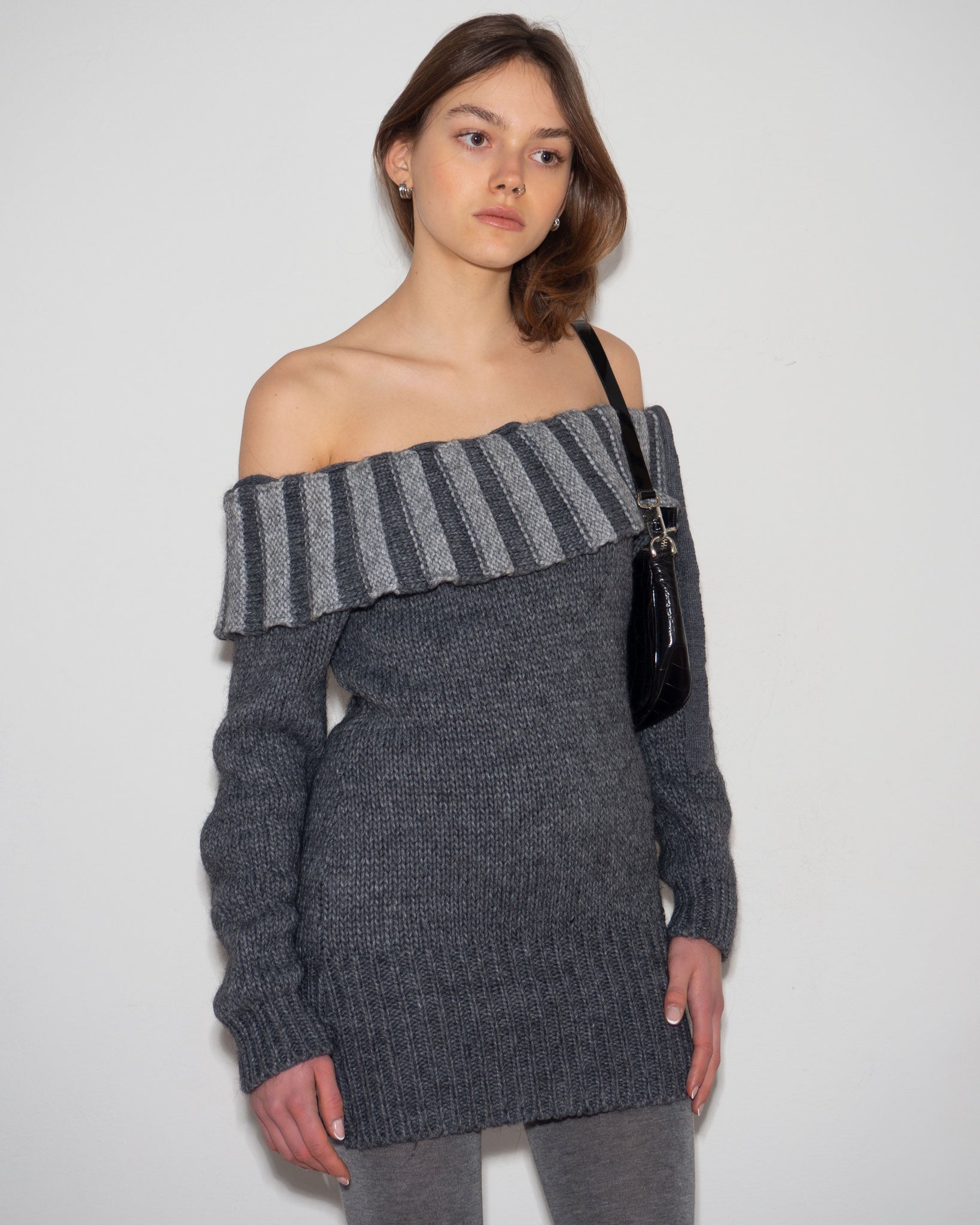 Cold Shoulder Knit Dress