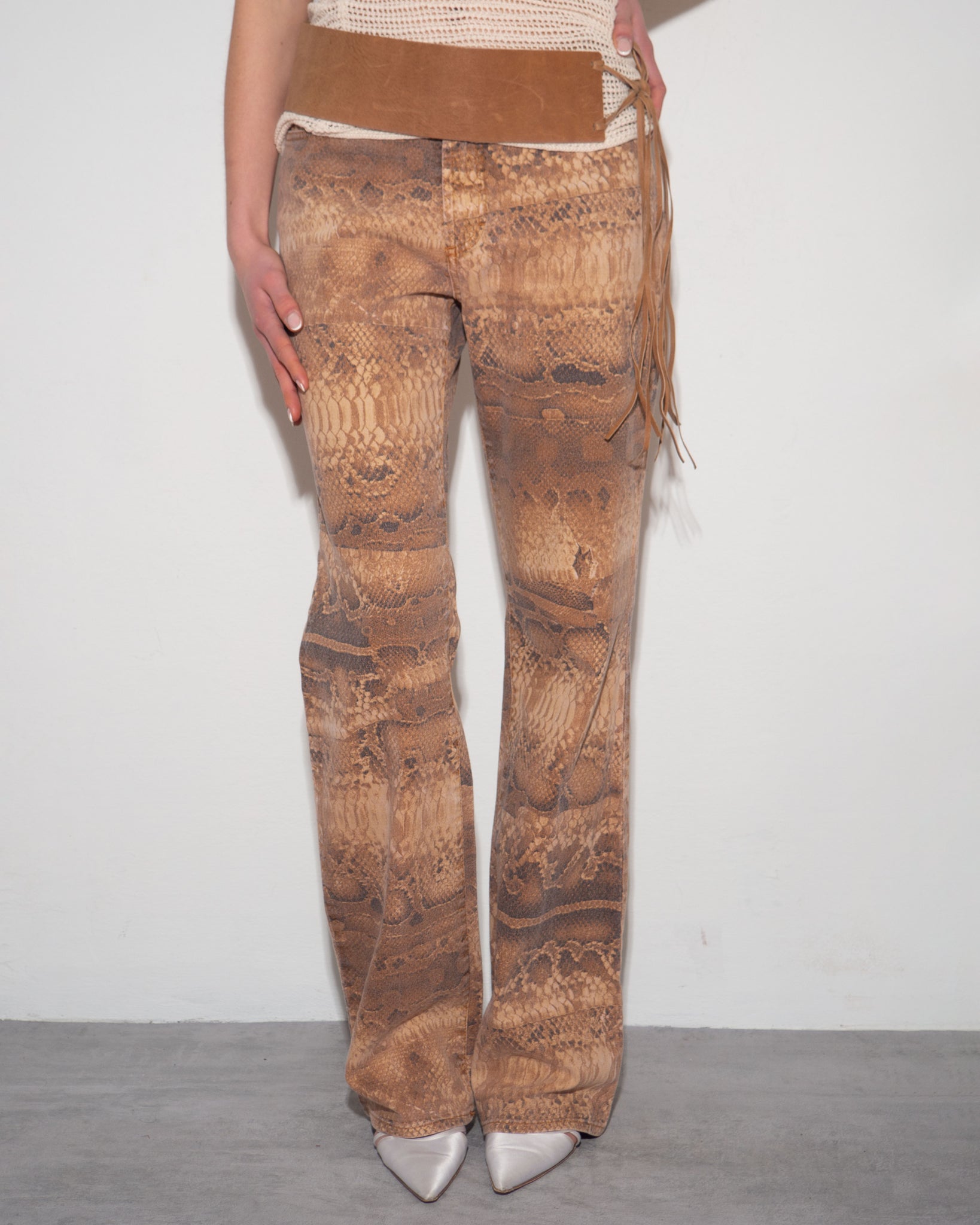 Cavalli Snake Jeans