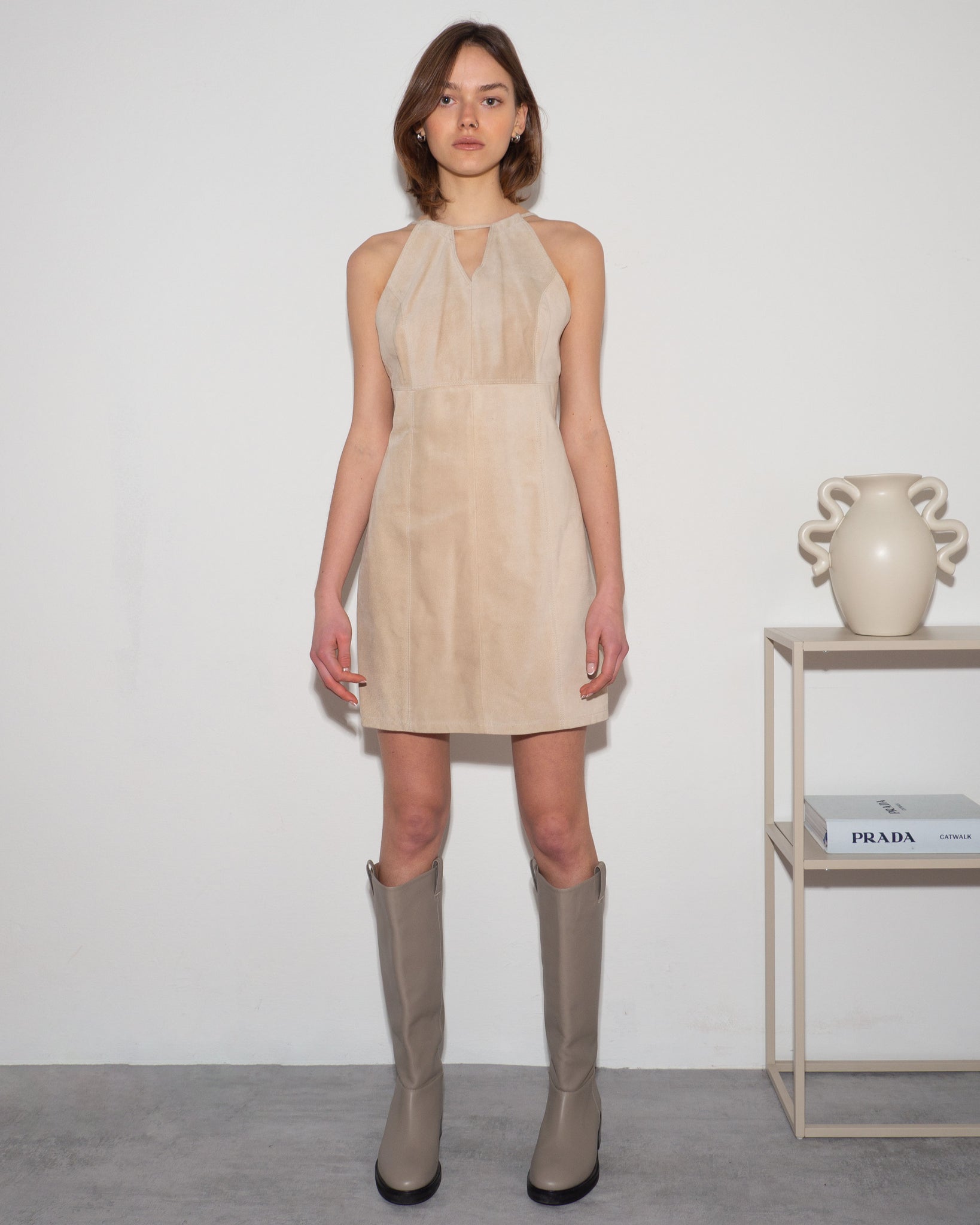 Suede Mini Dress