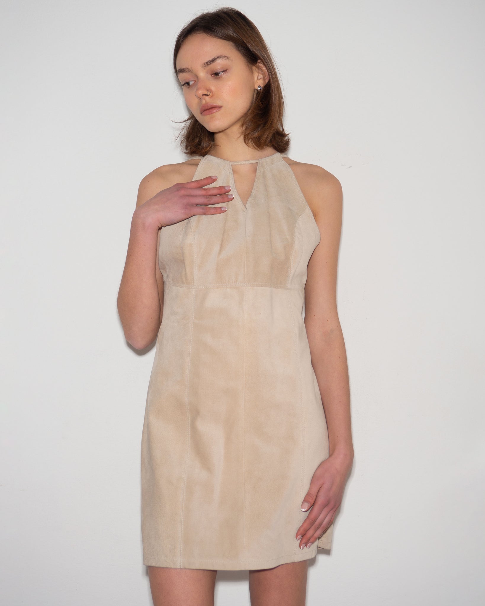 Suede Mini Dress