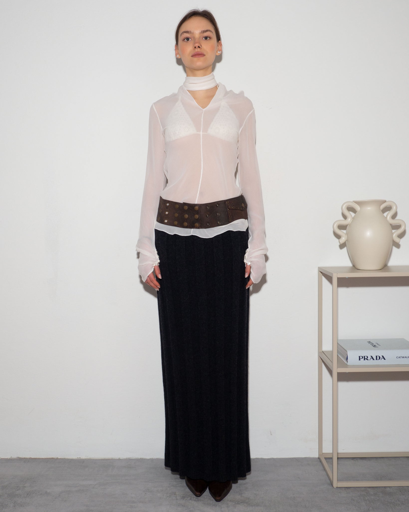 Eyelet Leather Belt