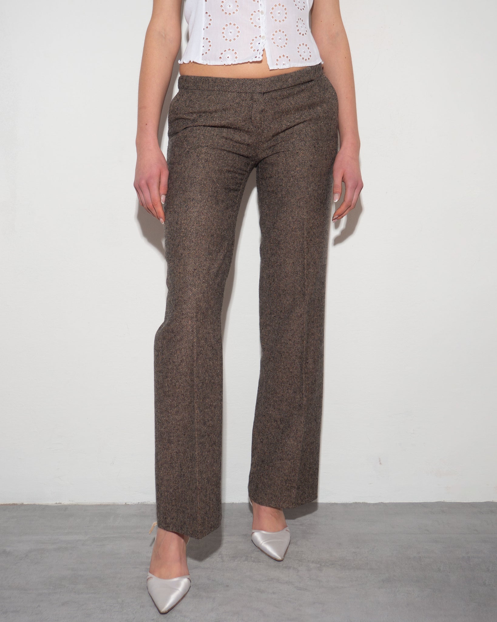 Wool/Silk Blend Trousers