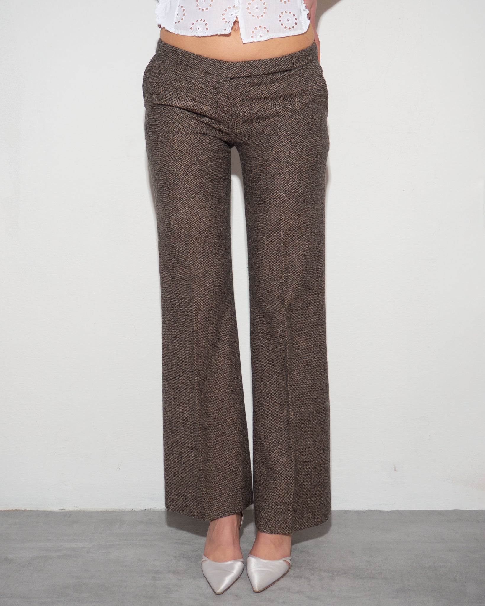 Wool/Silk Blend Trousers