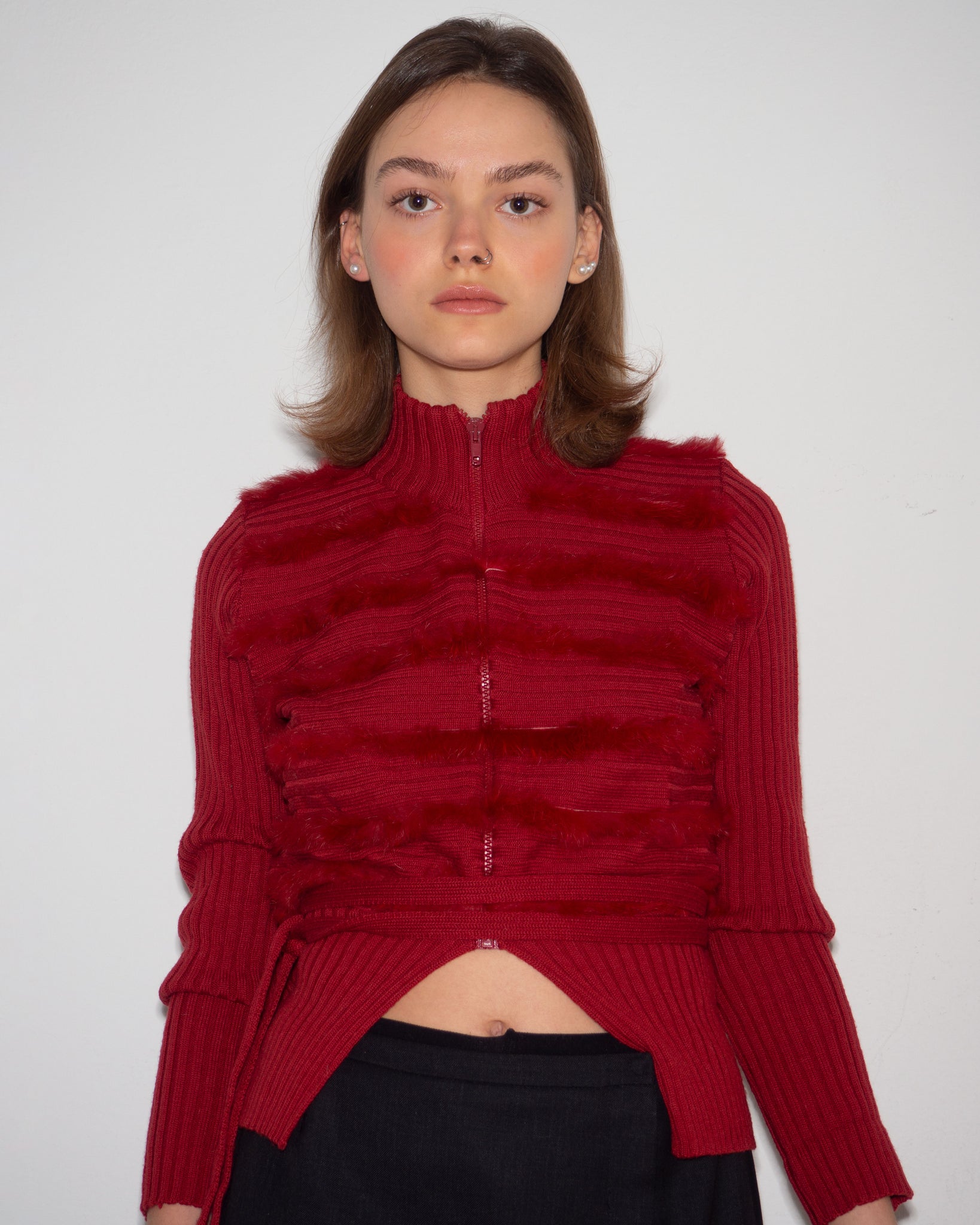 Wool Zip Cardigan