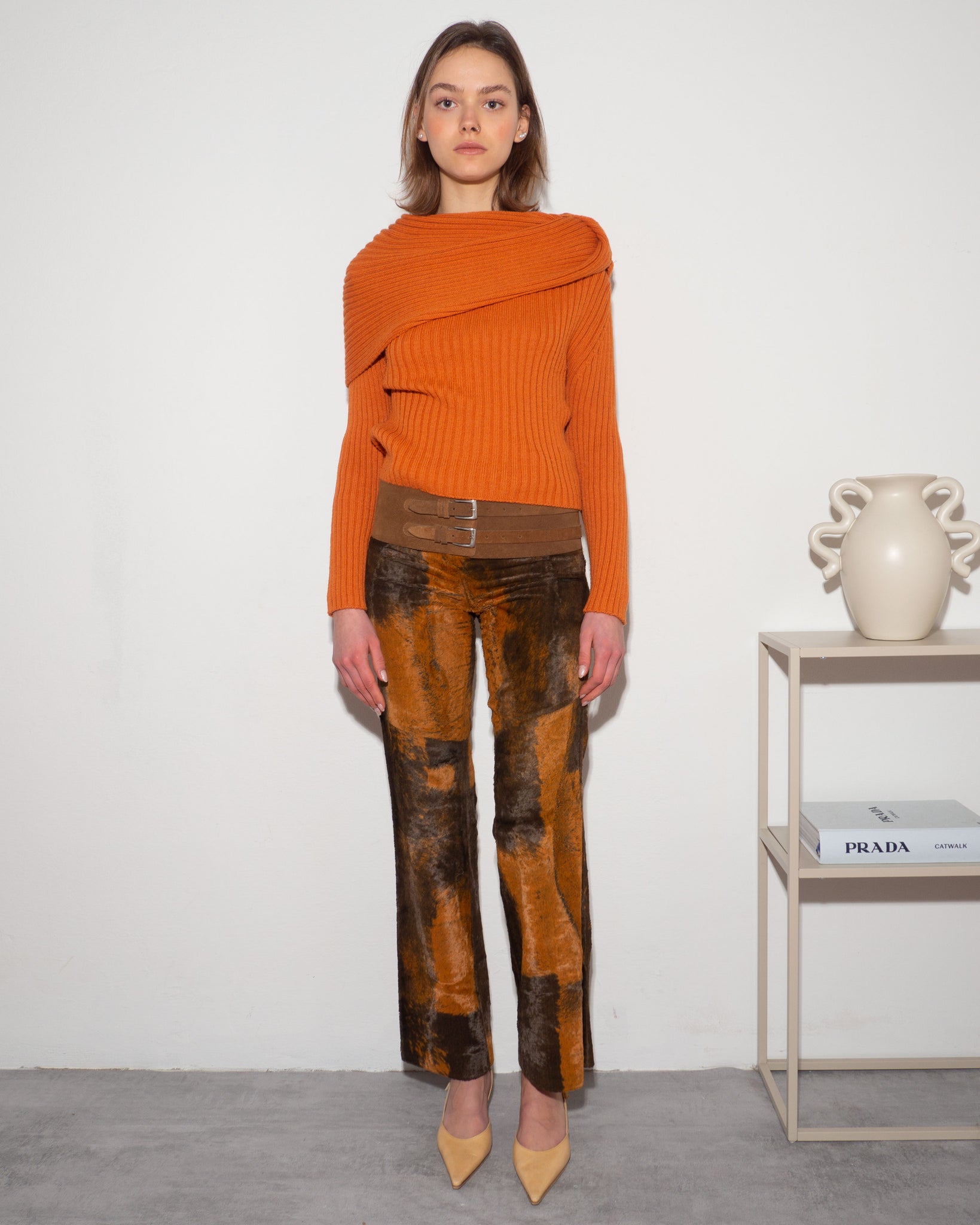 Furry Straight Pants