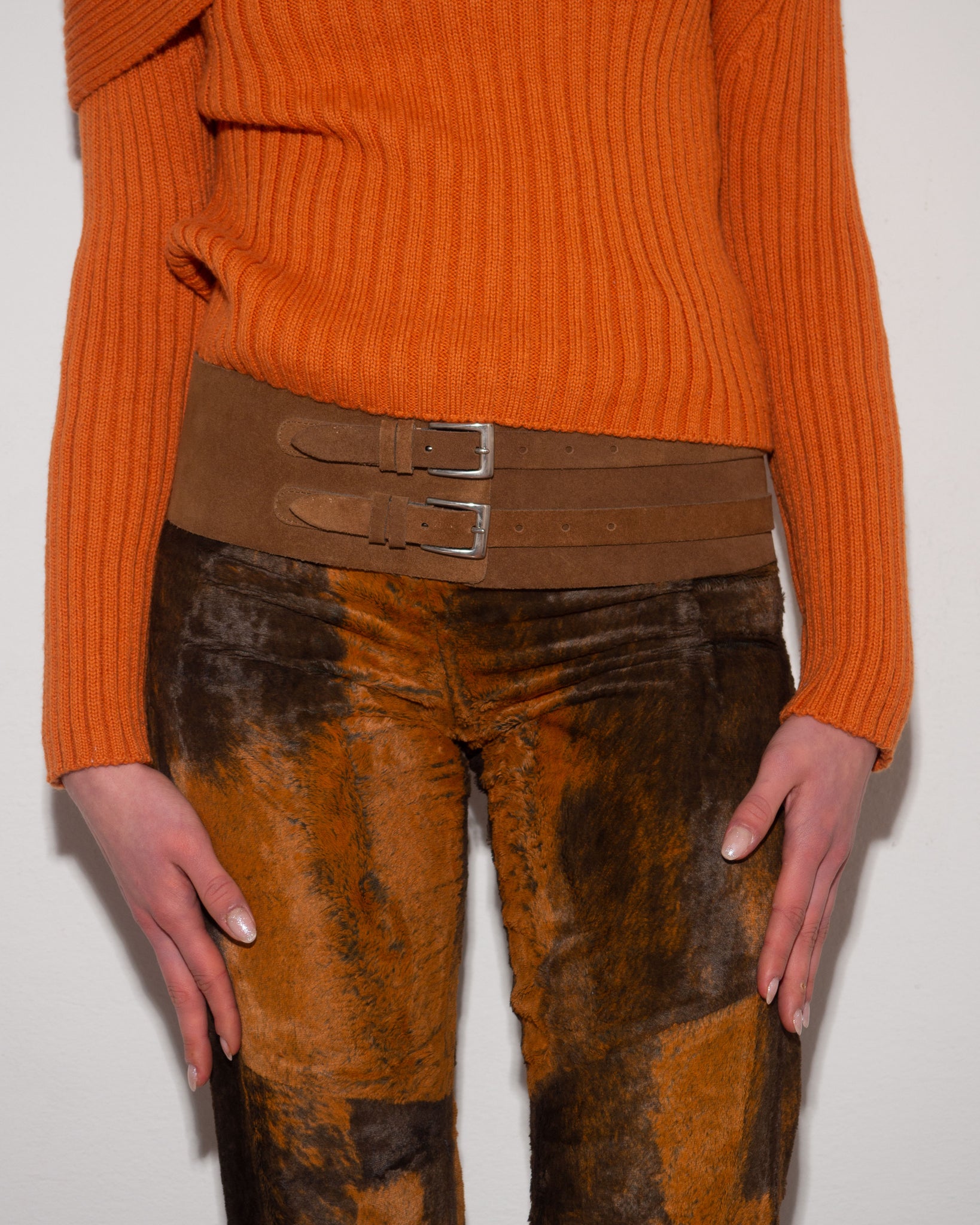 Suede Leather Belt