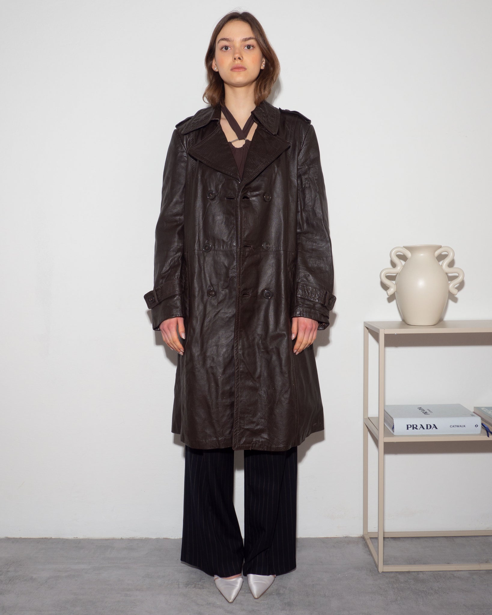 Leather Trench Coat