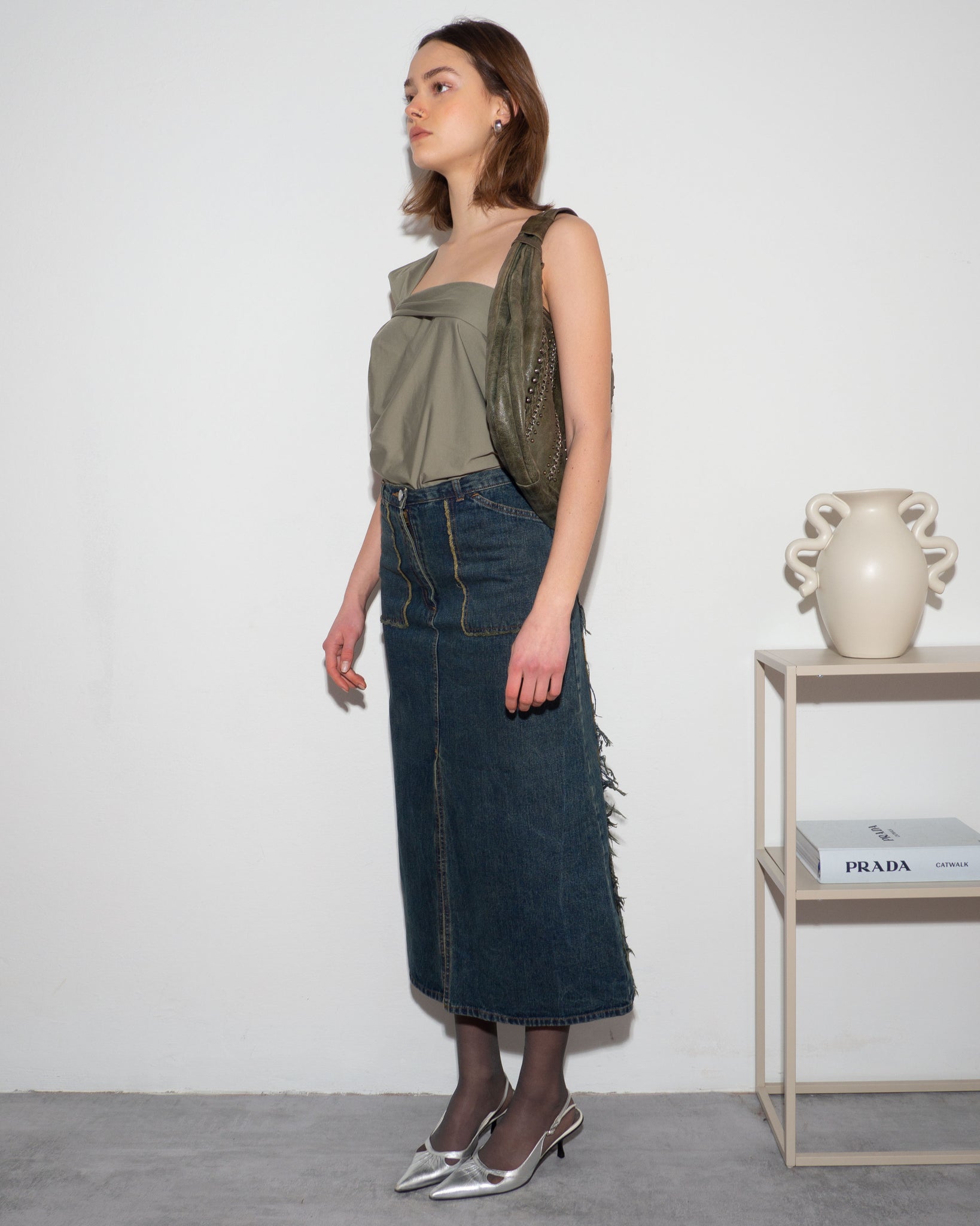 Denim Maxi Skirt