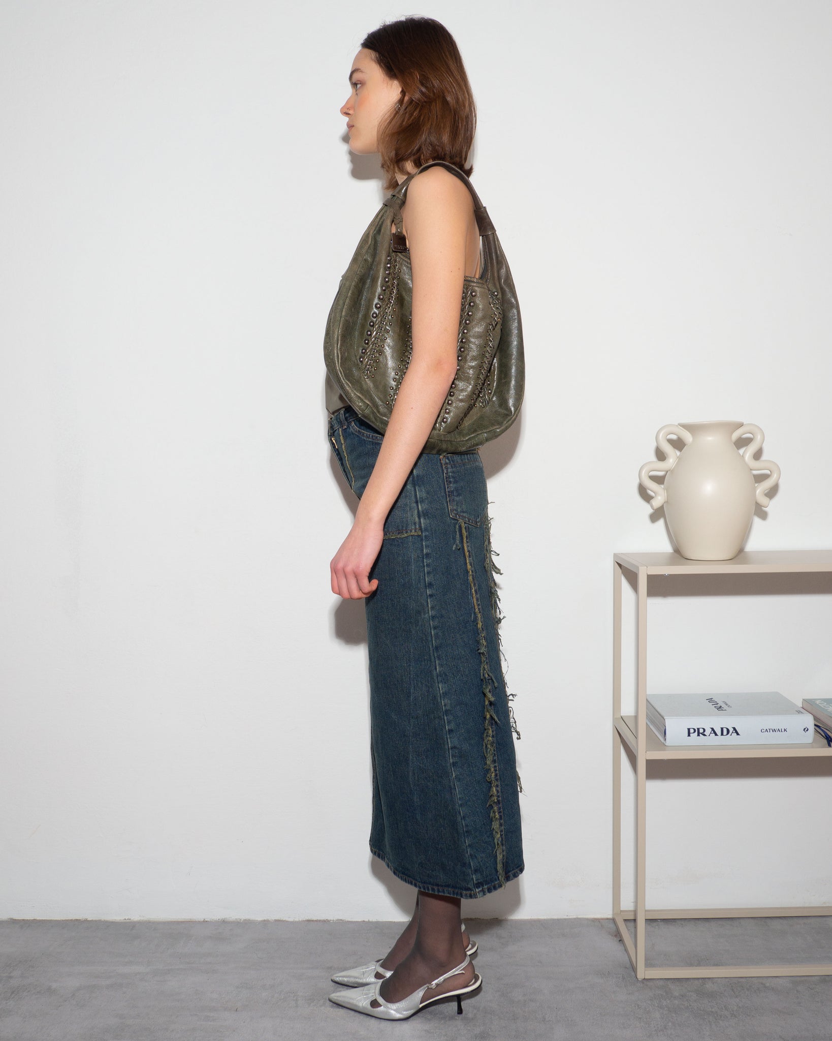 Denim Maxi Skirt