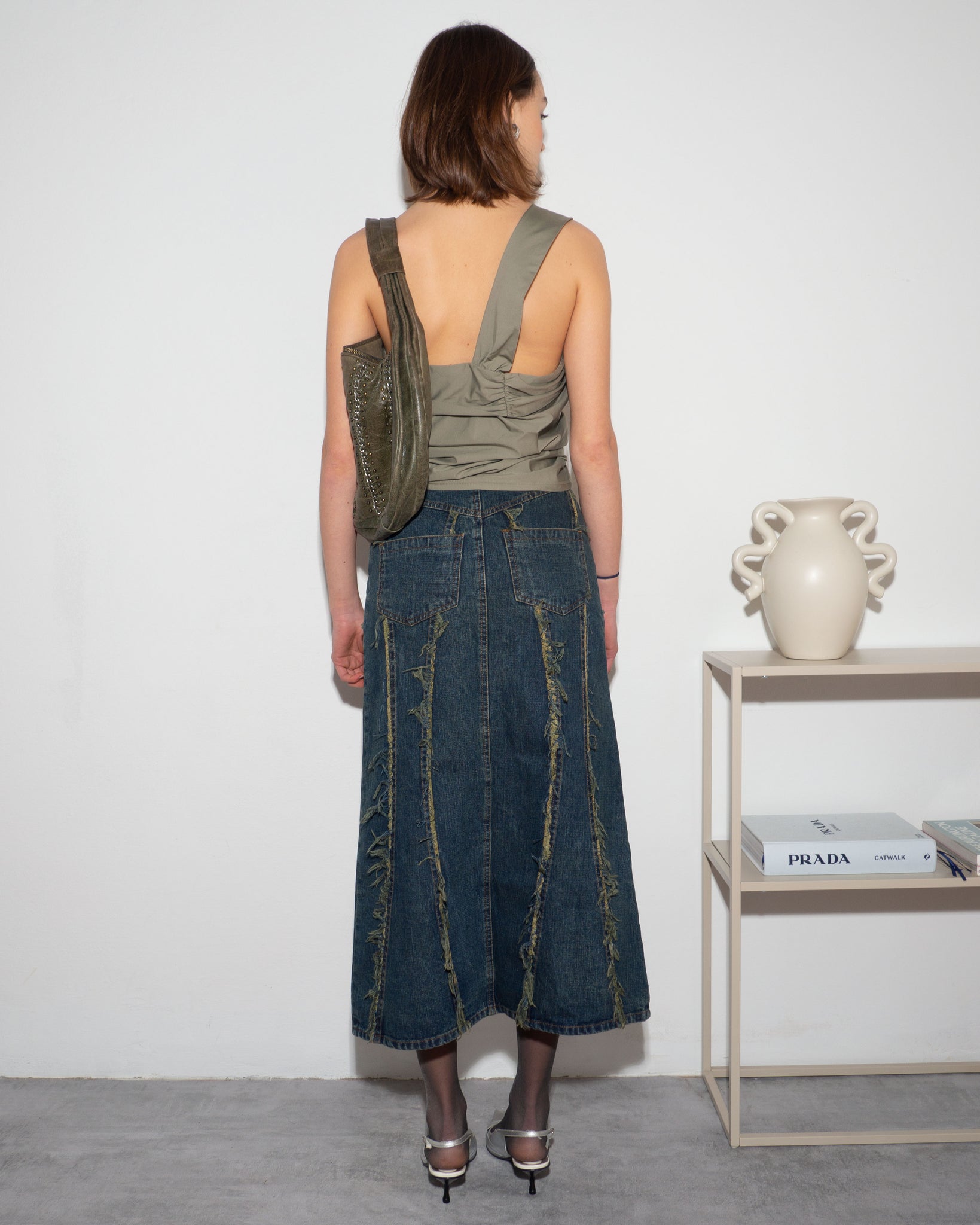 Denim Maxi Skirt