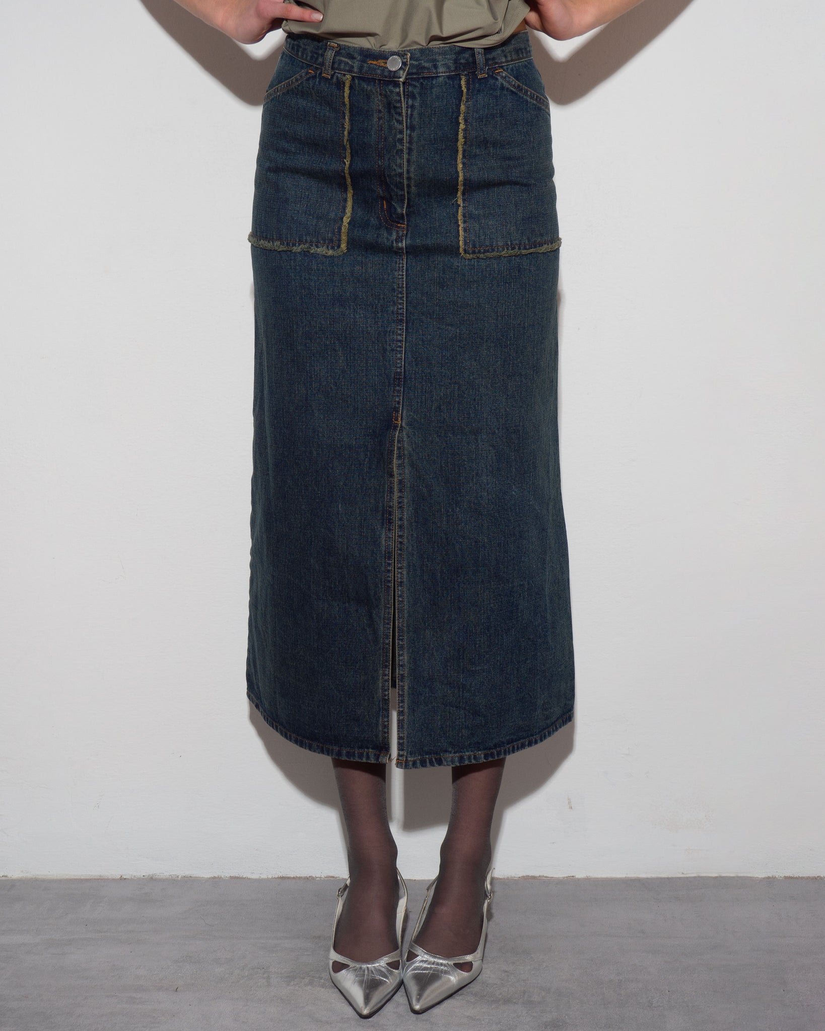 Denim Maxi Skirt