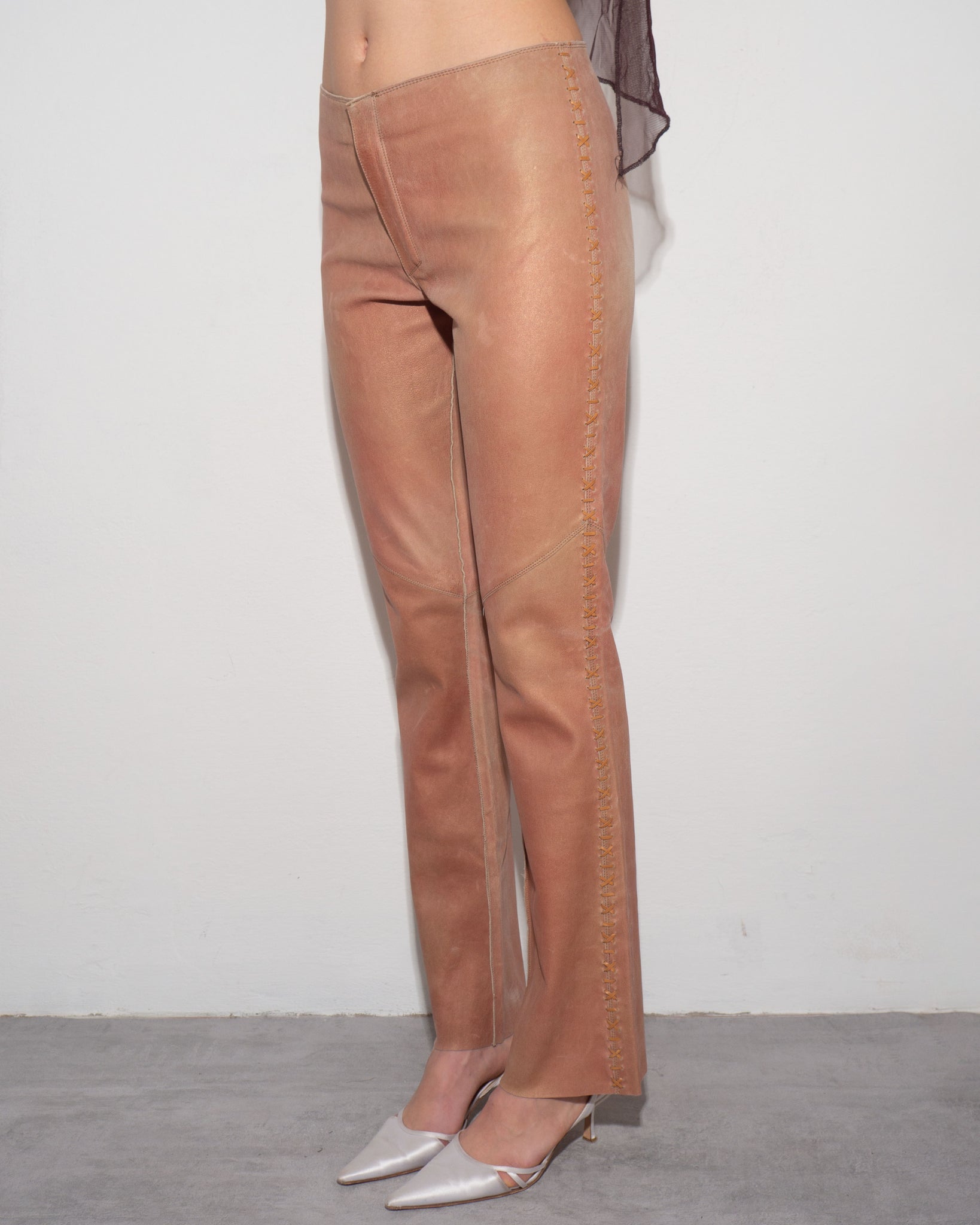 Leather Y2K Pants