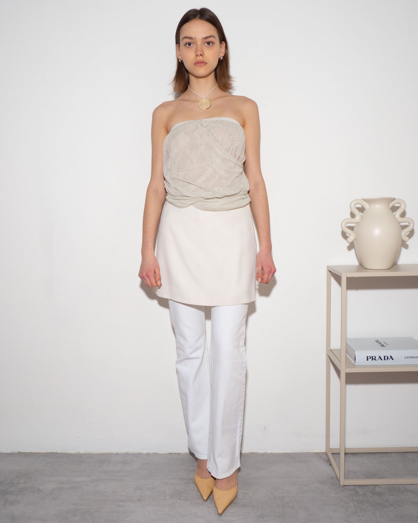 Armani Strapless Top