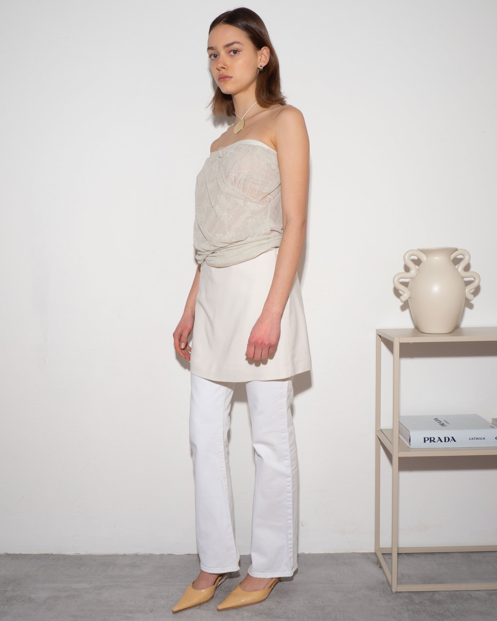 Armani Strapless Top
