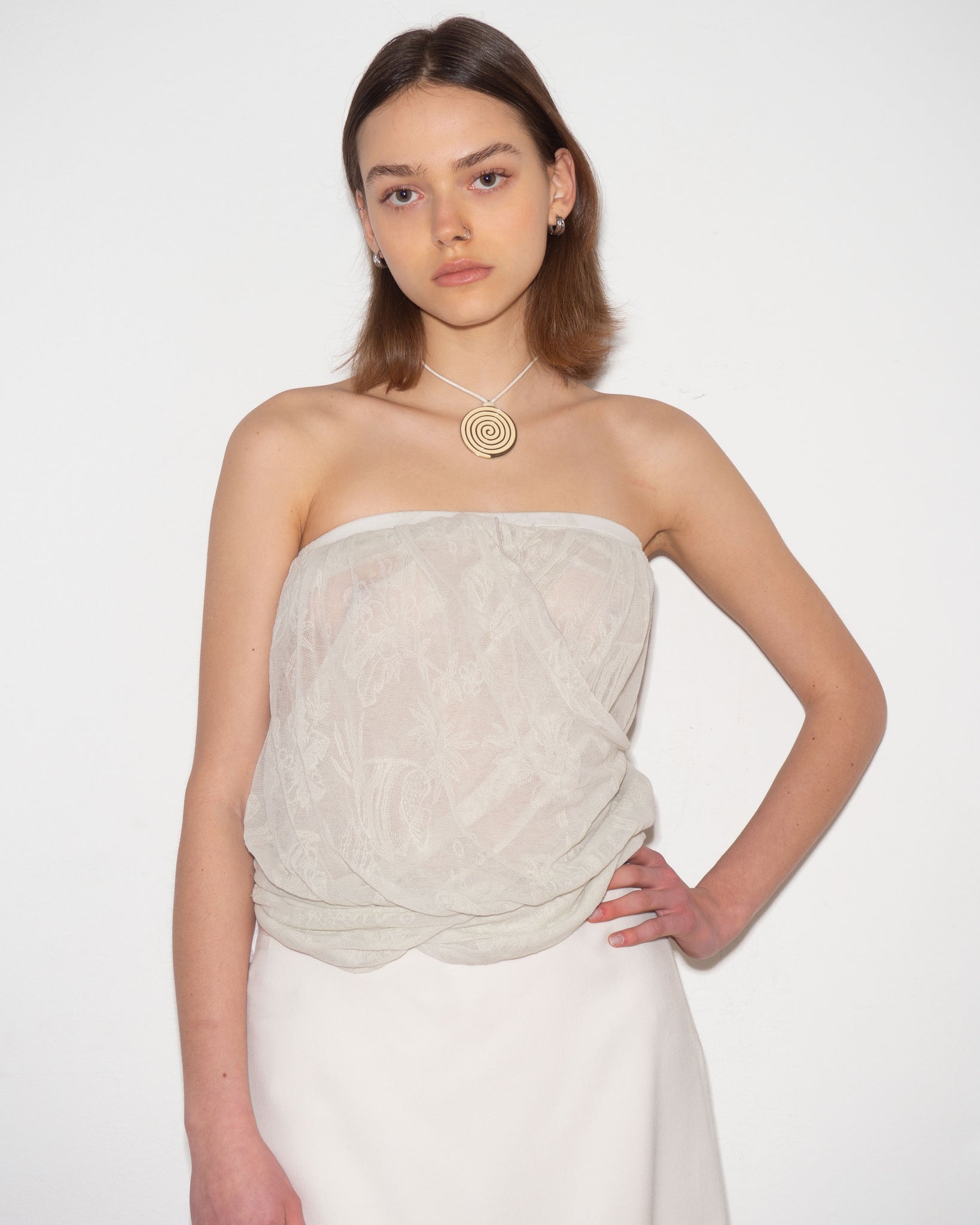 Armani Strapless Top
