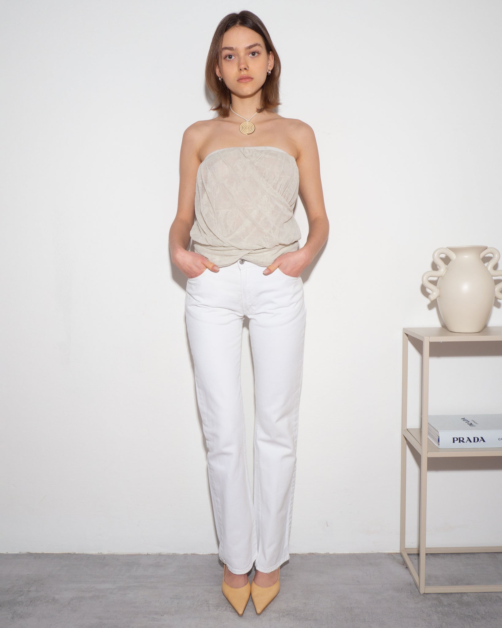 Armani Strapless Top