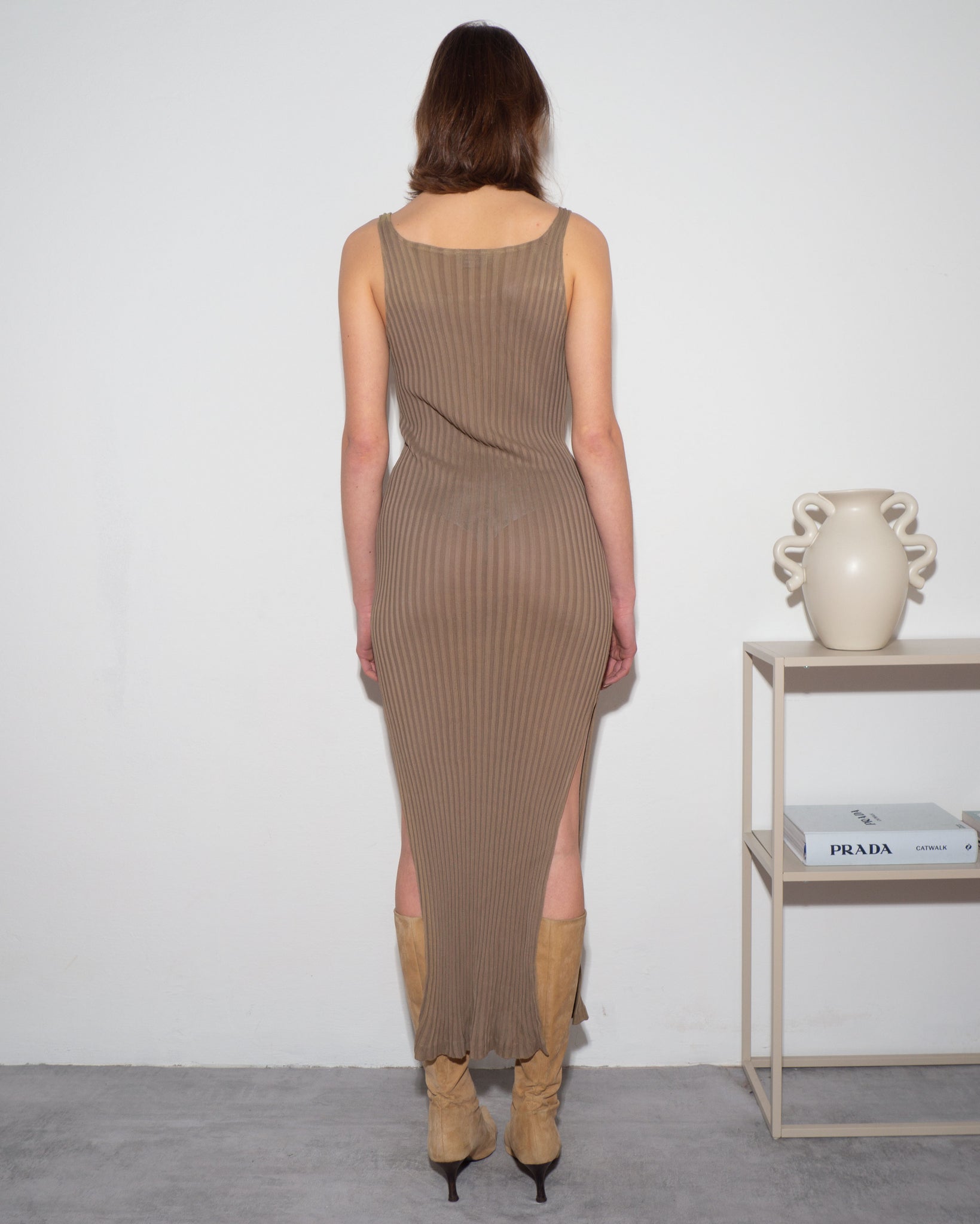 Ribbed Tank Dress