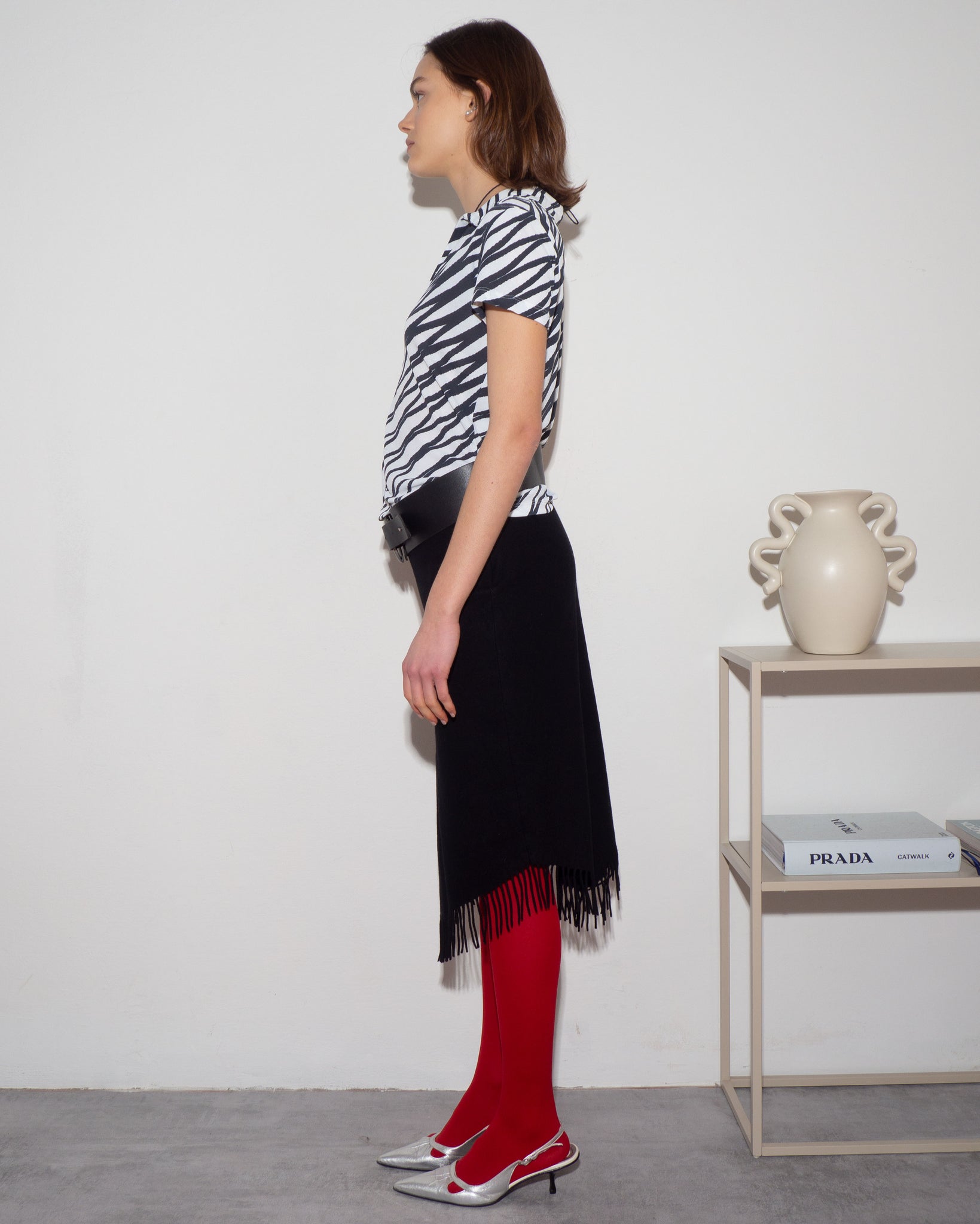 Fringe Midi Skirt