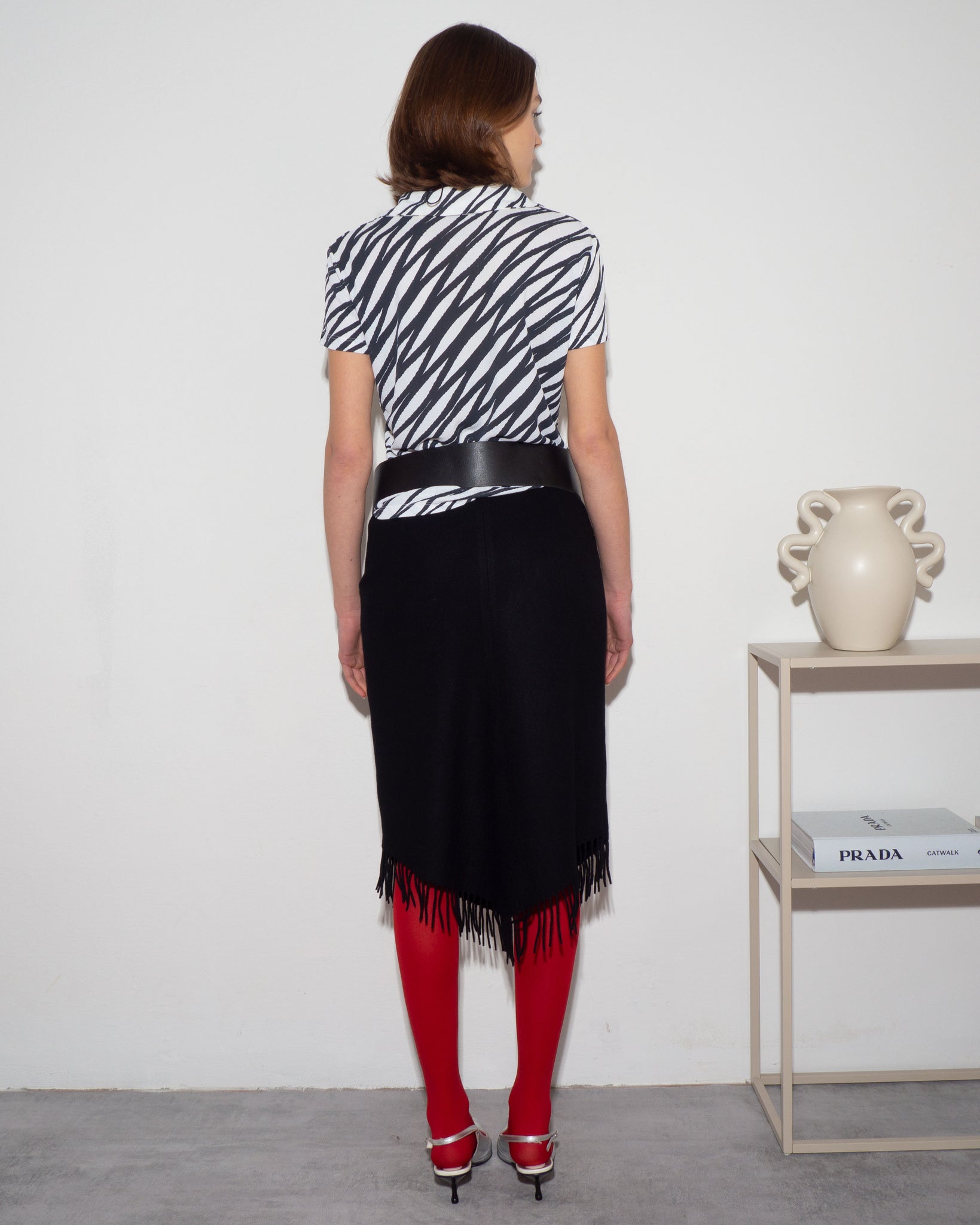 Fringe Midi Skirt