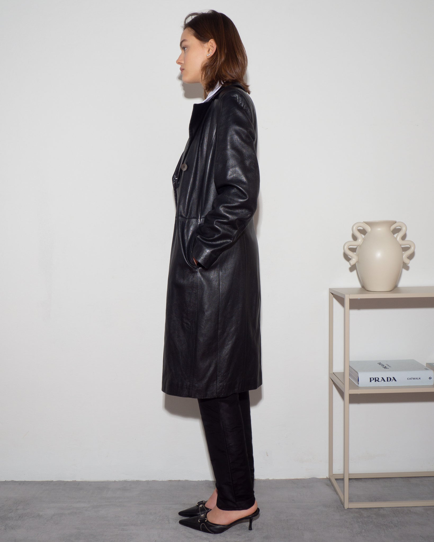 Gianfranco Ferre Leather Coat