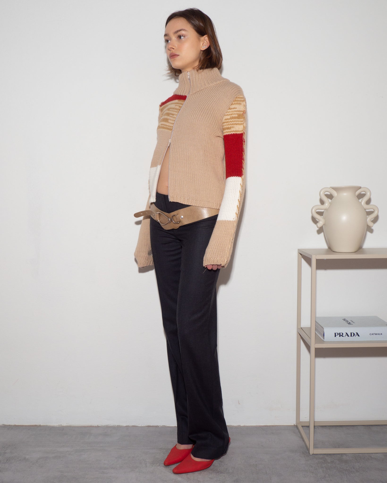 Wool Zip Cardigan