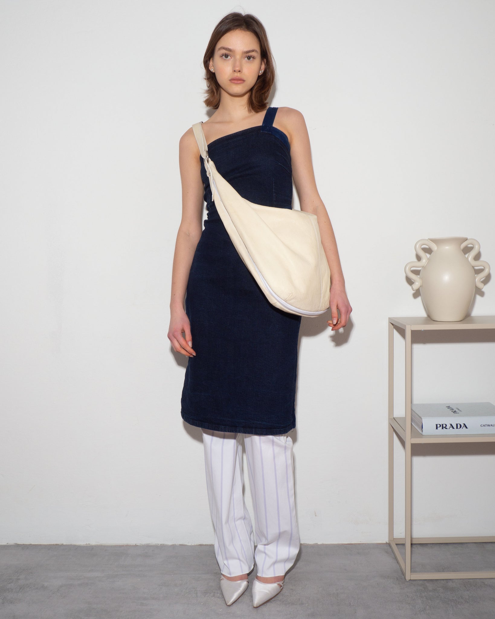 Cream Crossbody Bag