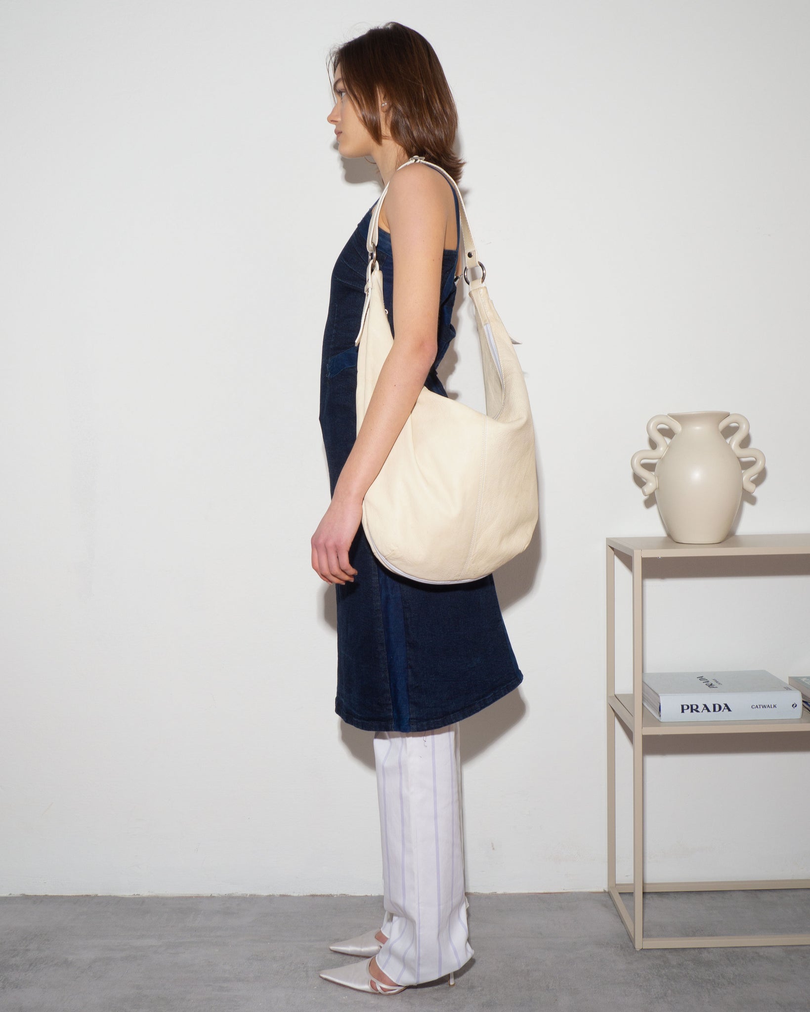 Cream Crossbody Bag