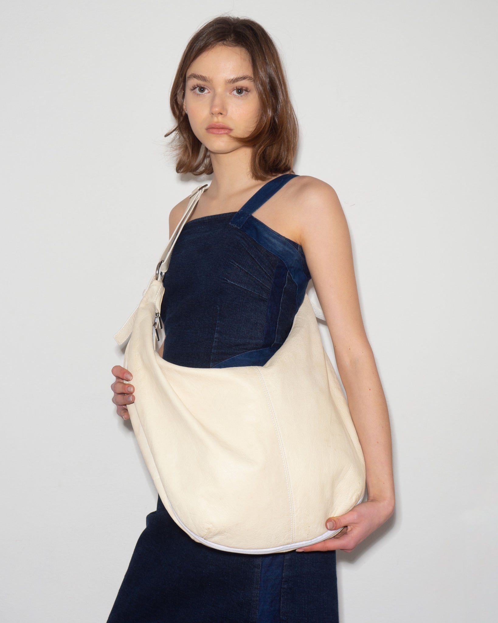 Cream Crossbody Bag