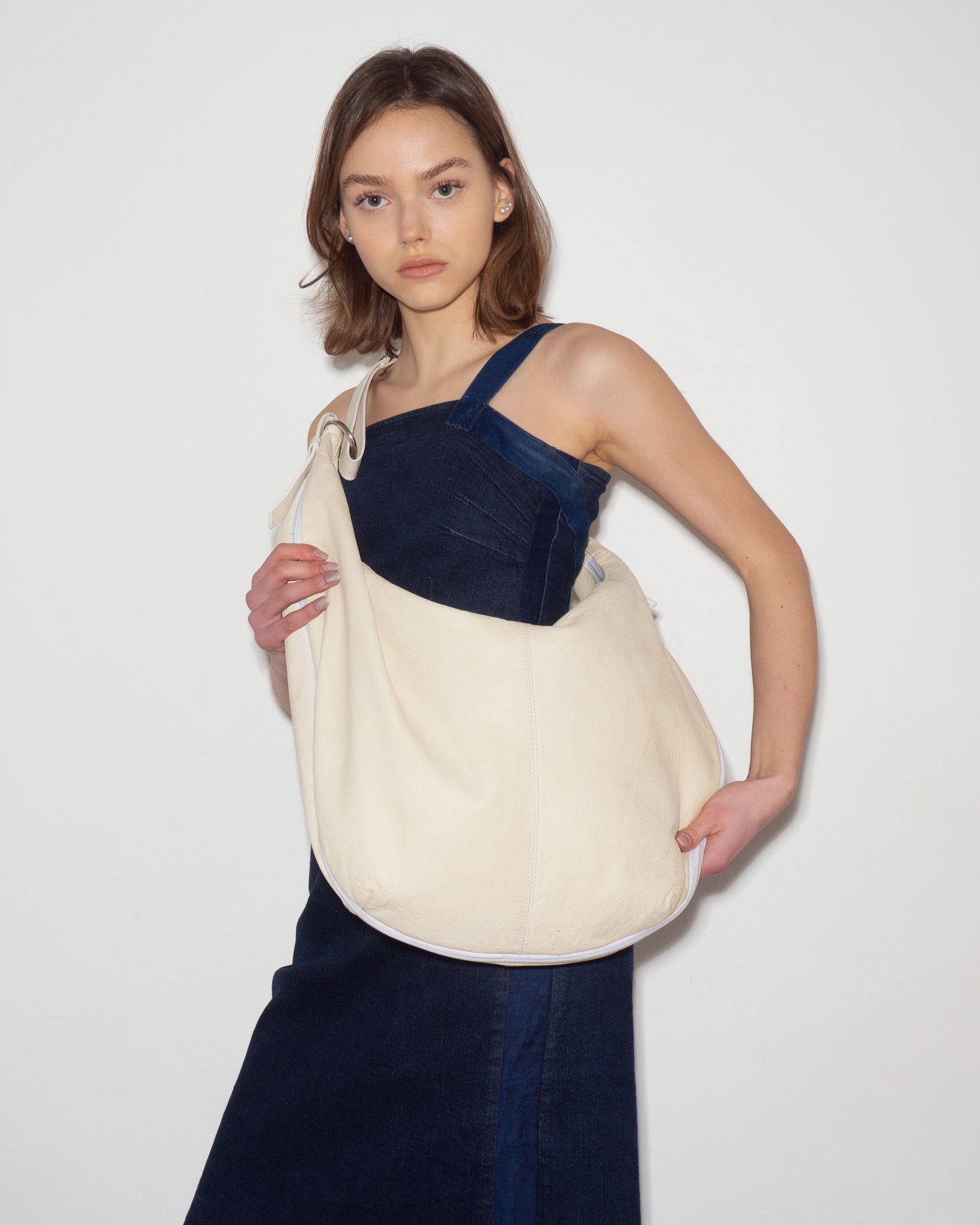 Cream Crossbody Bag