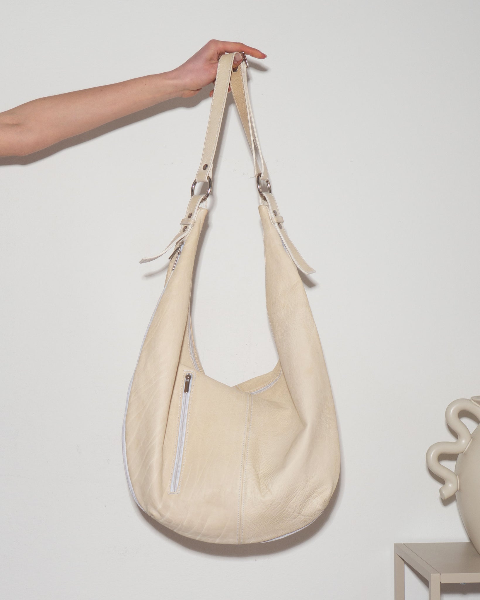 Cream Crossbody Bag