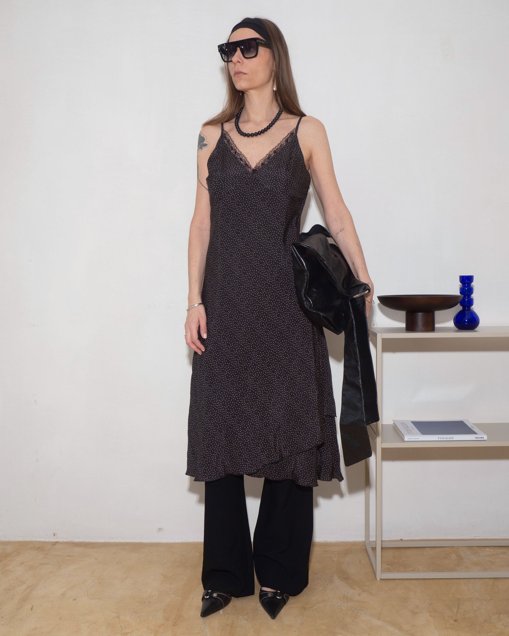 Silk Polka Dot Dress