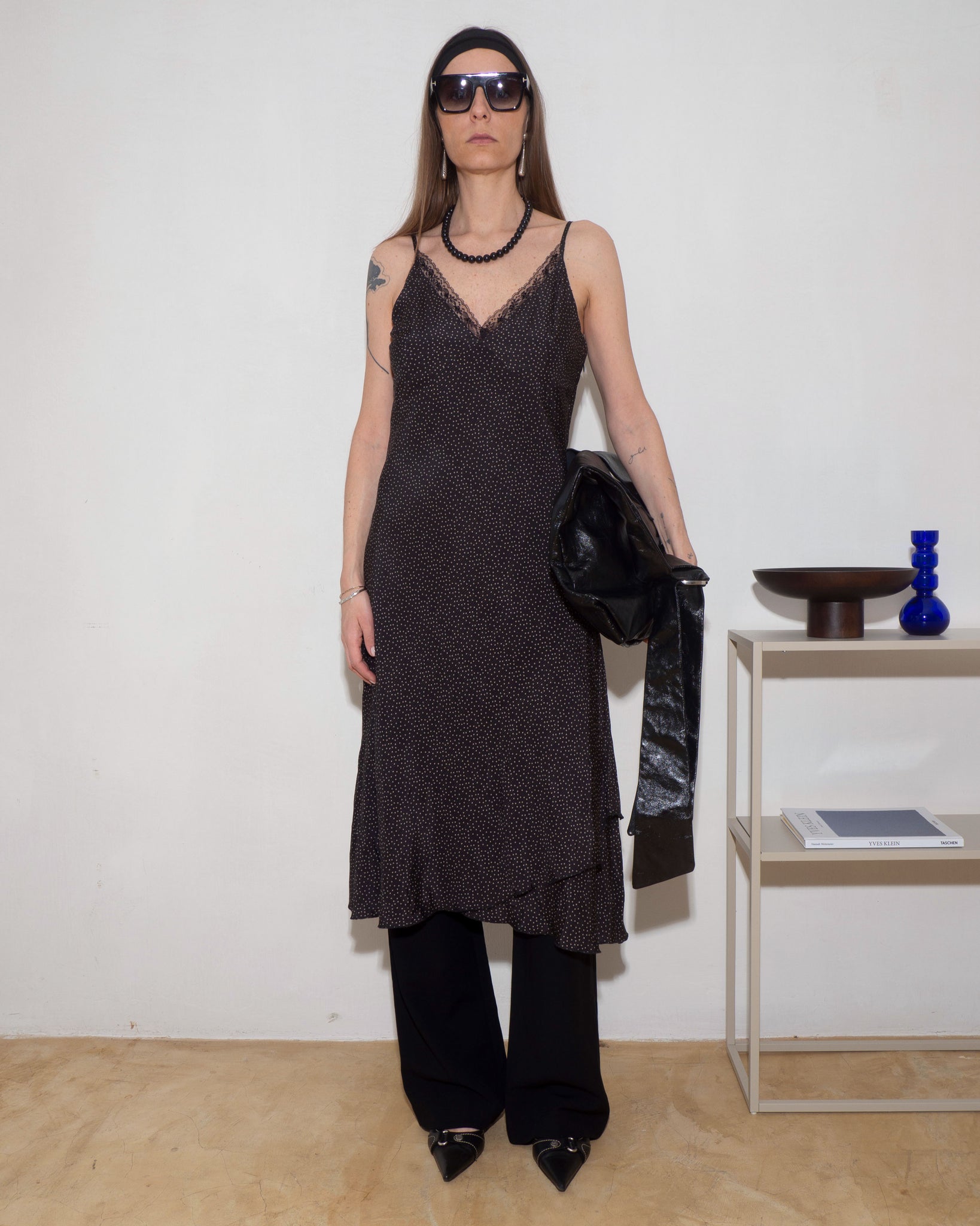 Silk Polka Dot Dress