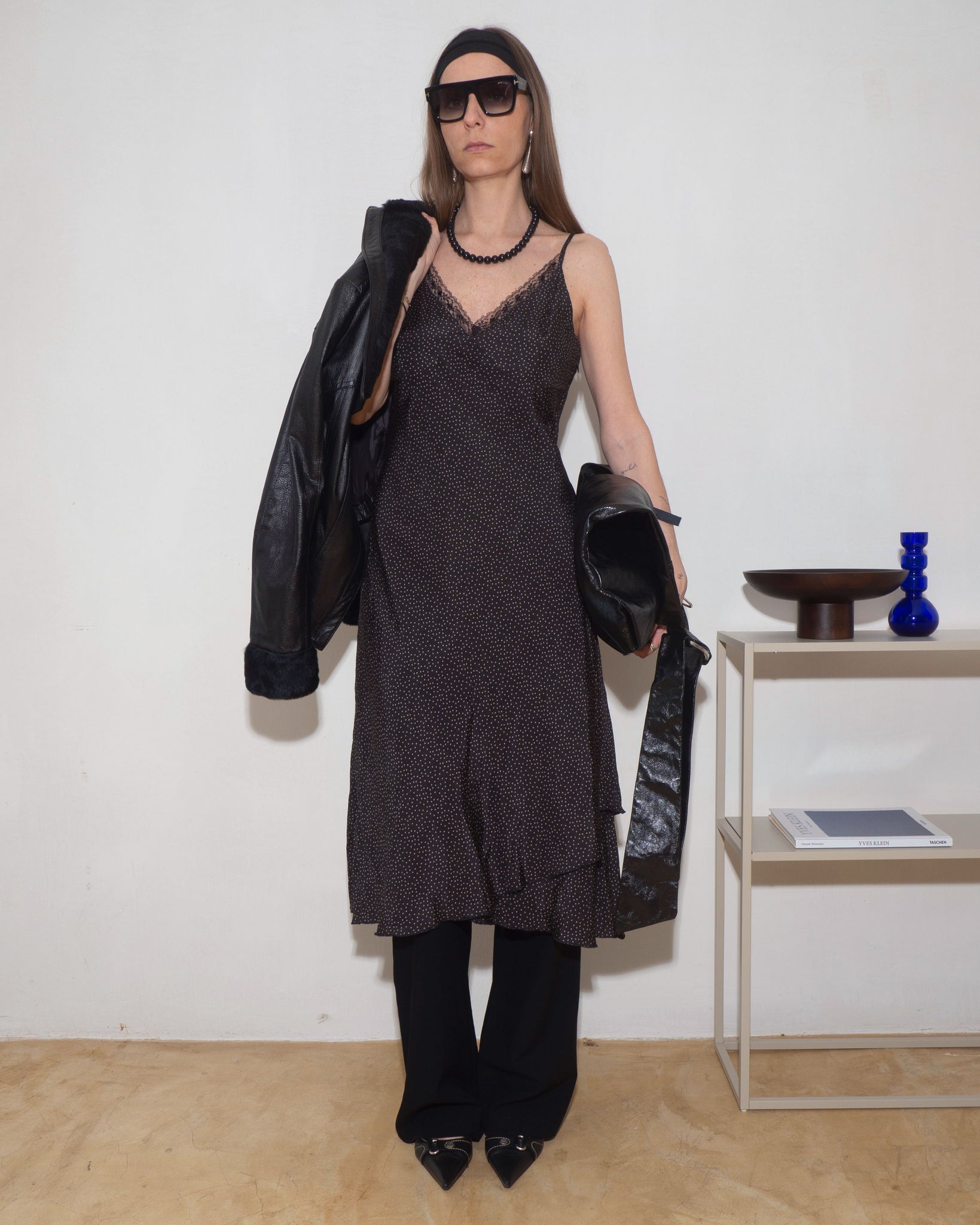 Silk Polka Dot Dress