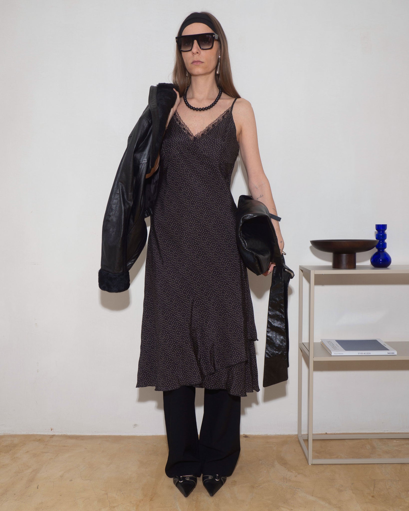 Silk Polka Dot Dress
