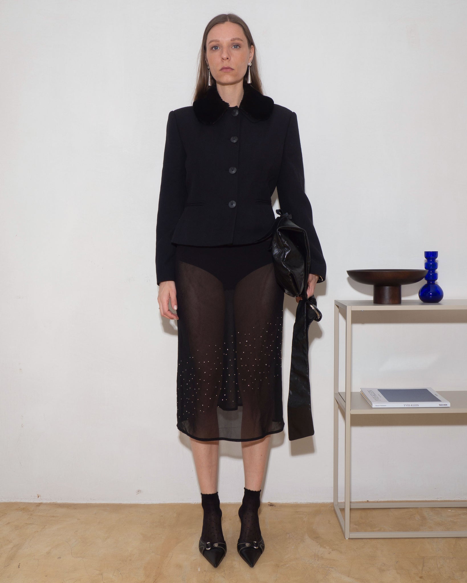 Sheer Midi Skirt