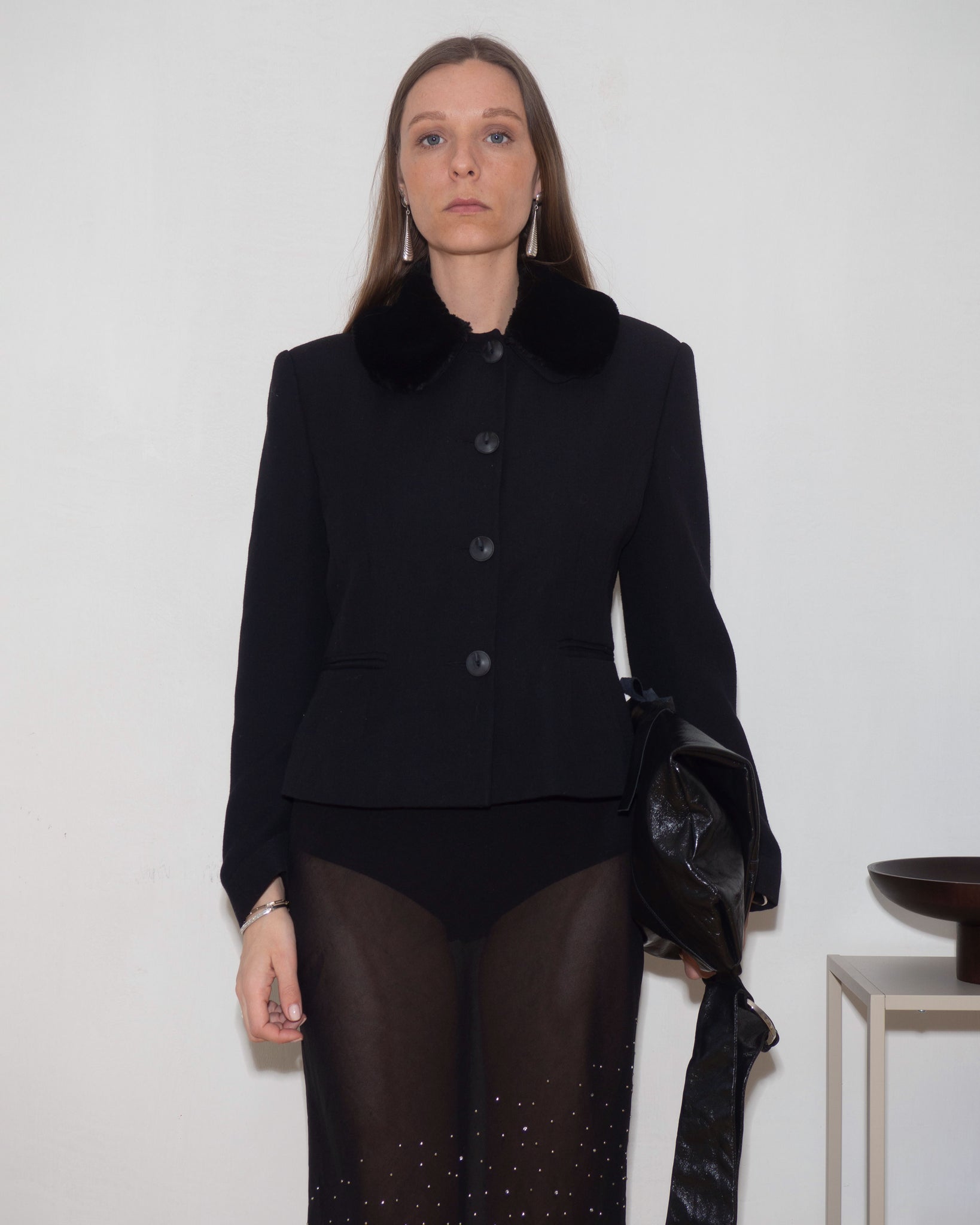 Sherpa Collar Blazer