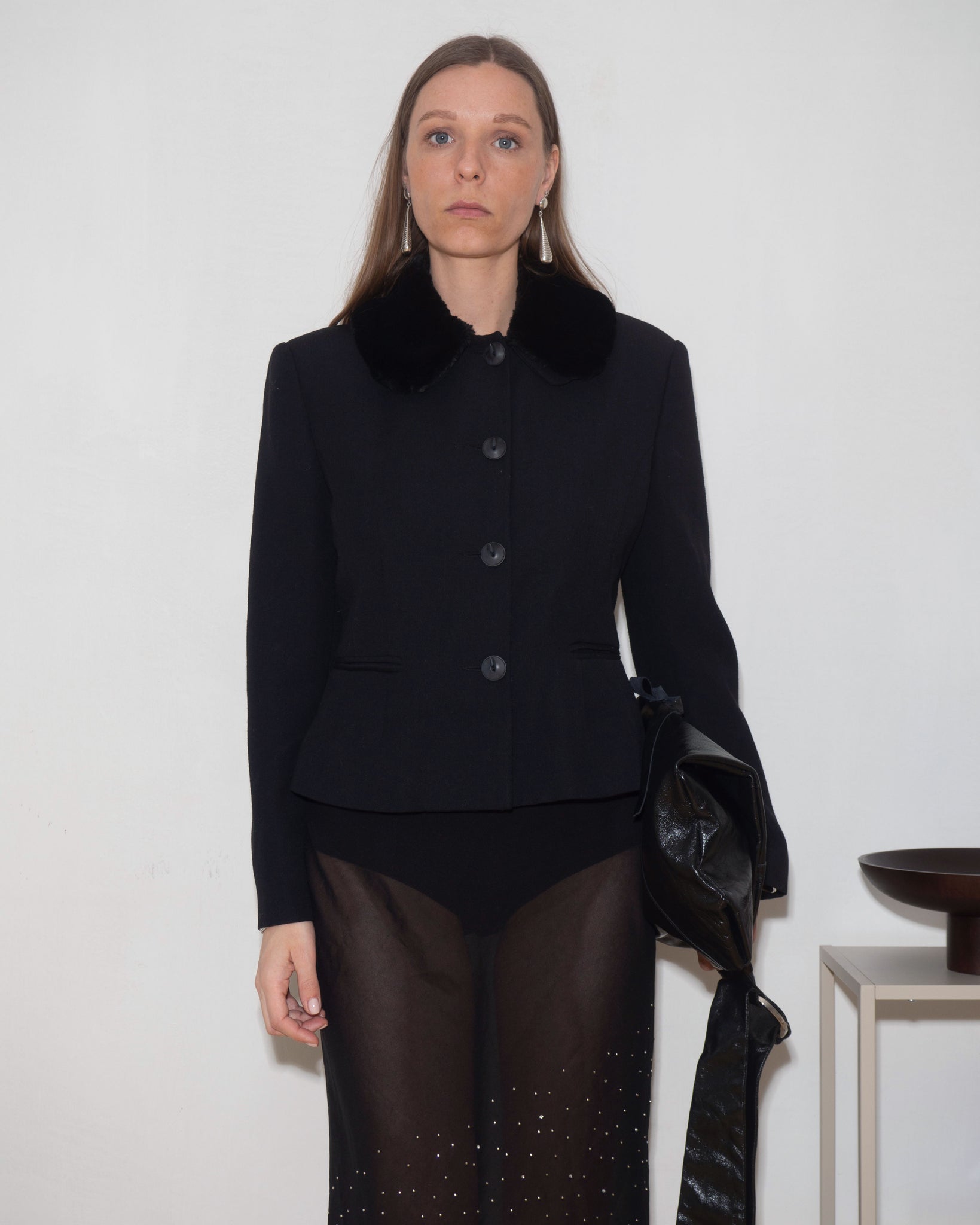 Sherpa Collar Blazer