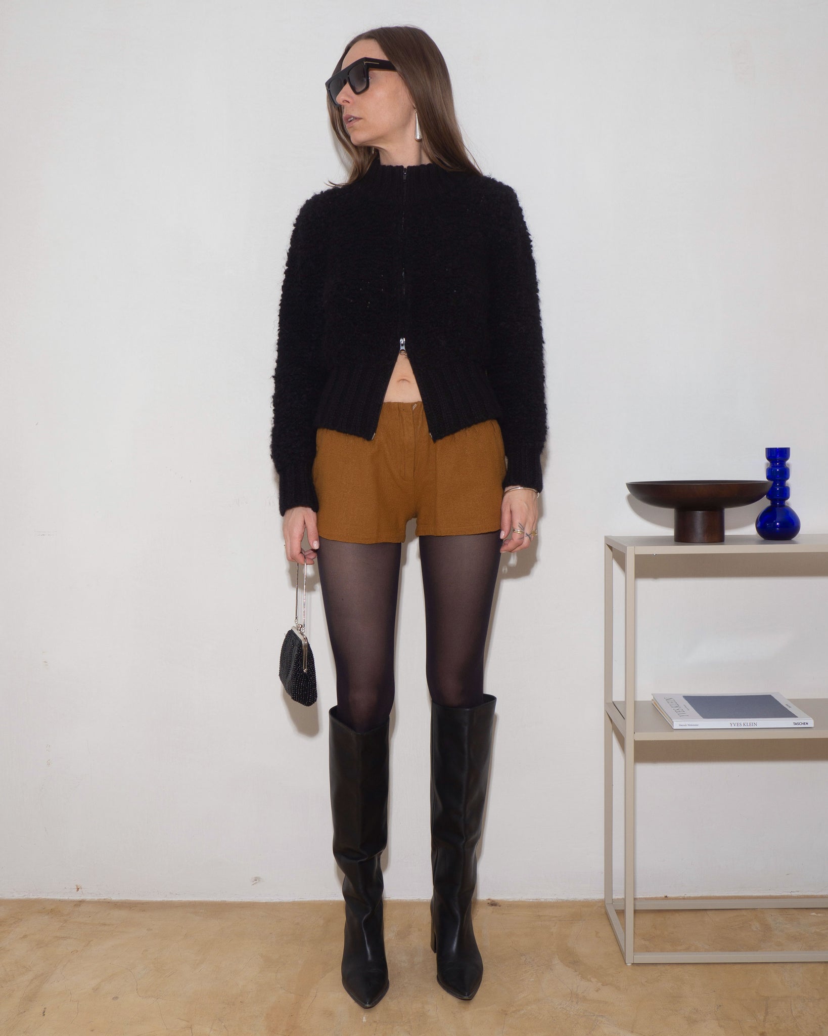 Mohair Zip Knit