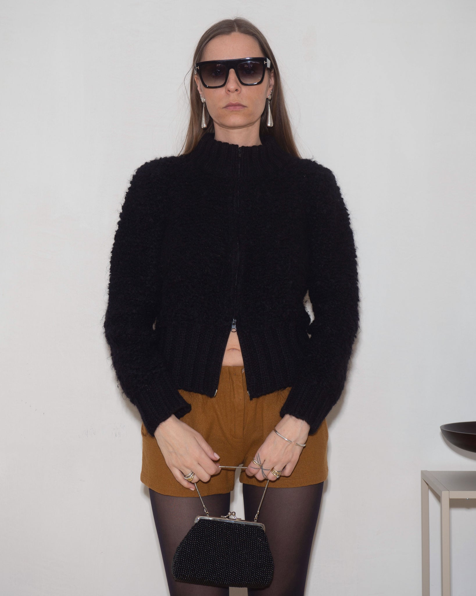 Mohair Zip Knit