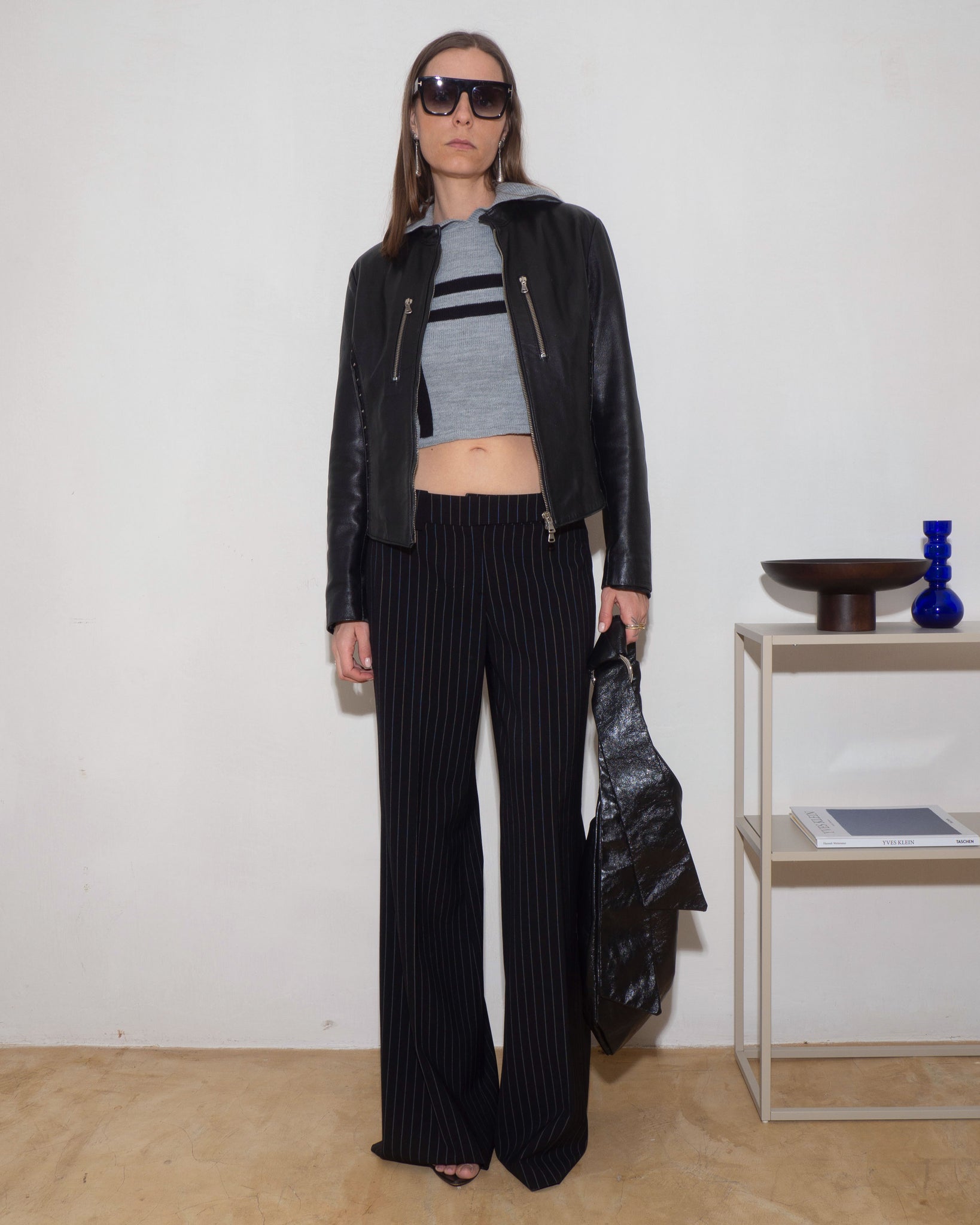 Cropped Hooded Knit