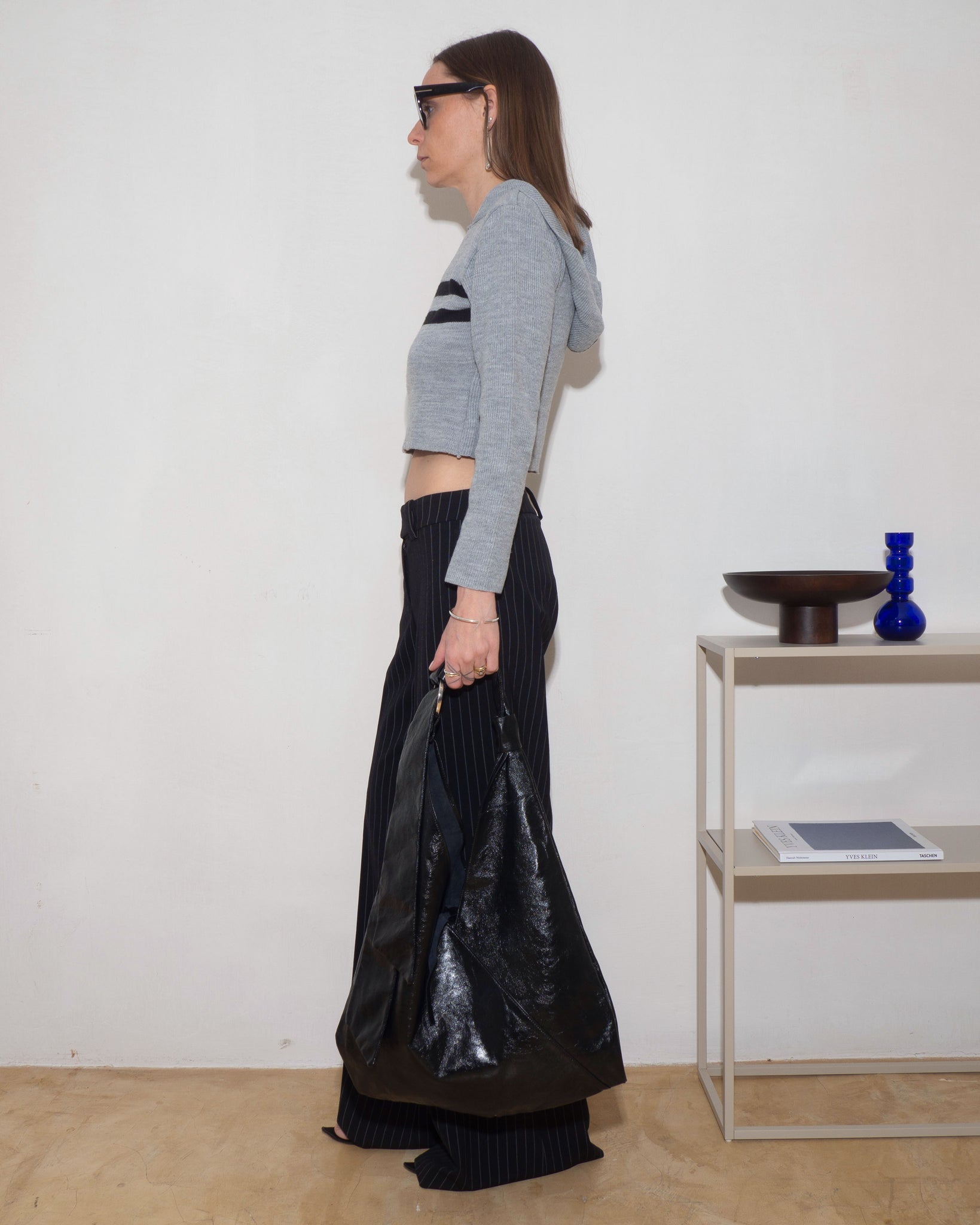 Cropped Hooded Knit